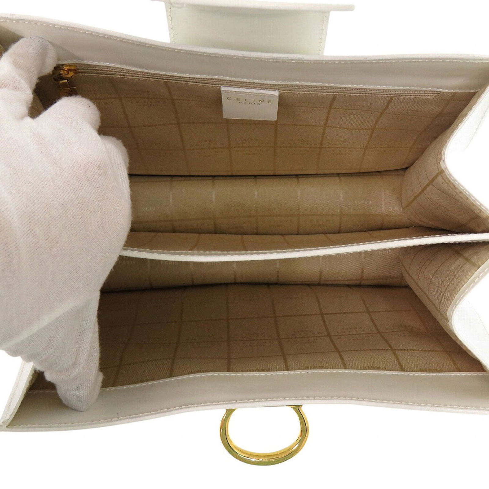 Leather Celine Handbag - 6