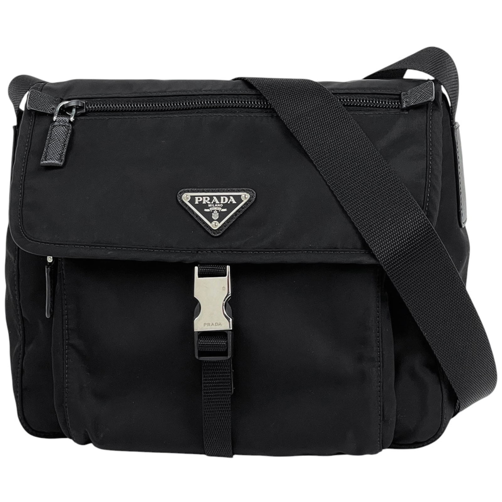 Leather - Prada Shoulder Bag Nylon: Leather - Prada Shoulder Bag Nylon This listing features Leather - Prada Shoulder Bag Nylon. Item specifics are provided below. Item Specifics: Brand: Prada Type: Shoulder Bag Material: Nylon , Leathe