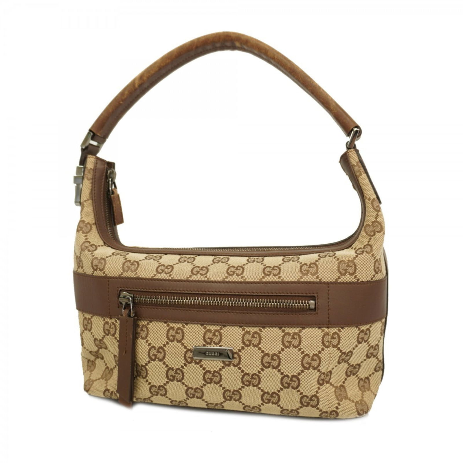 Canvas Gucci Shoulder Bag: Canvas Gucci Shoulder Bag This listing features Canvas Gucci Shoulder Bag. Item specifics are provided below. Item Specifics: Brand: Gucci Type: Shoulder Bag Material: Canvas Color: Brown Hardware Col