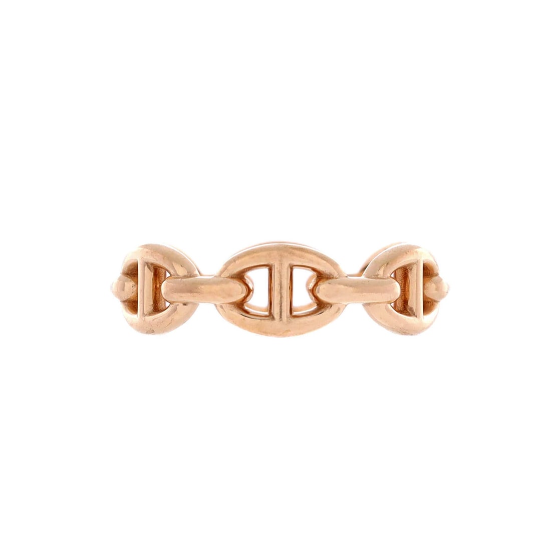 Small Hermes Chaine d'Ancre Enchainee Ring 18K Rose Gold: Small Hermes Chaine d'Ancre Enchainee Ring 18K Rose Gold This listing features Small Hermes Chaine d'Ancre Enchainee Ring 18K Rose Gold. Item specifics are provided below. Item Specifics: Brand: Herme