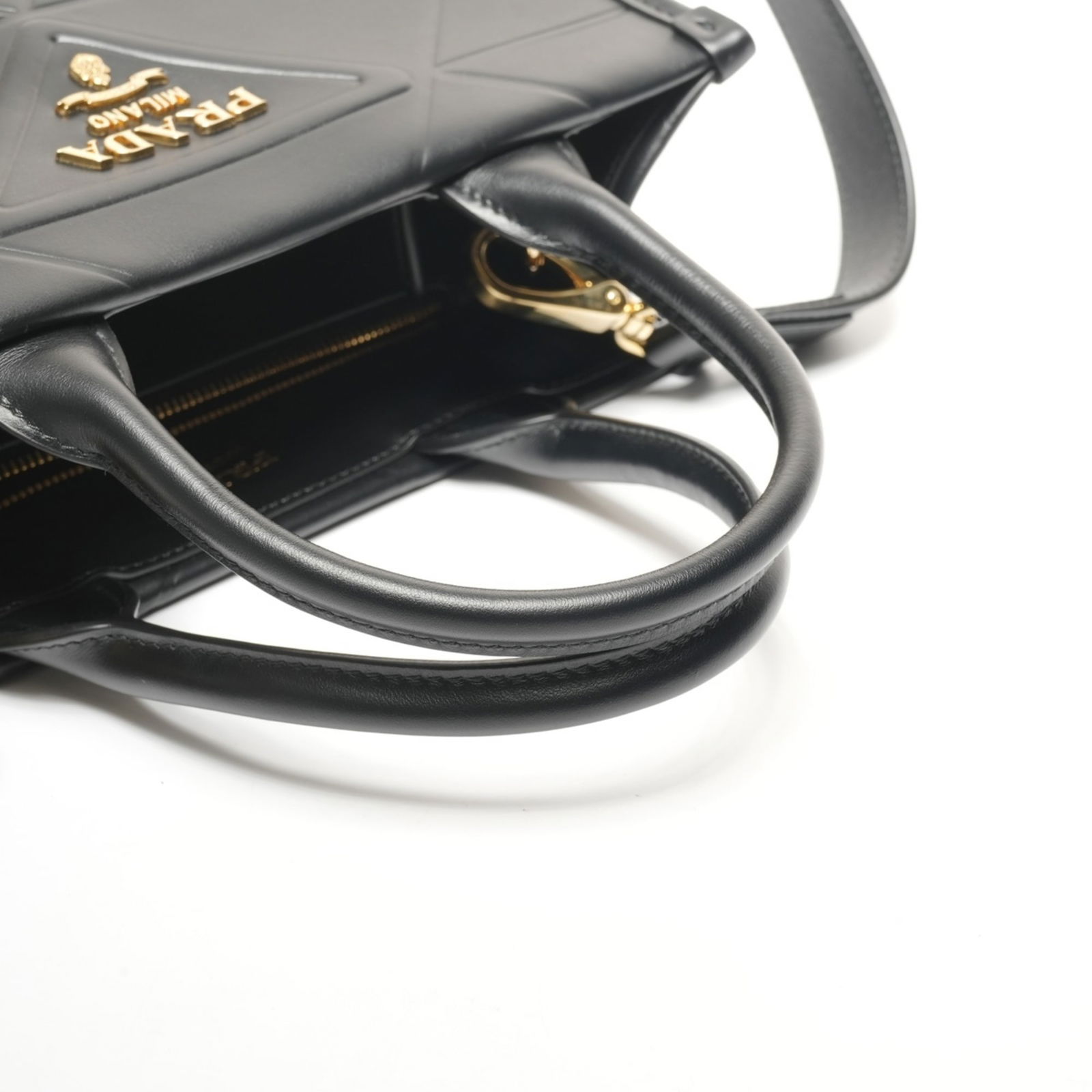 Leather Prada Handbag - 12