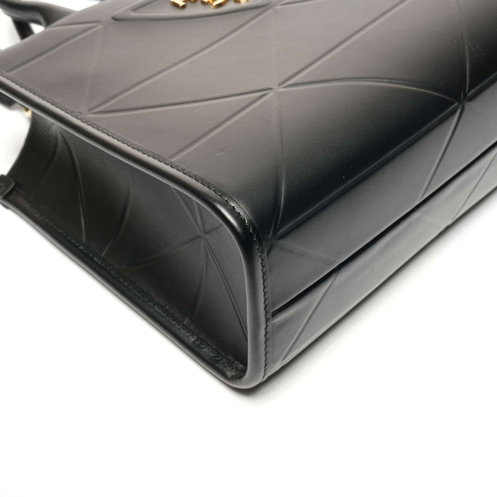 Leather Prada Handbag - 5