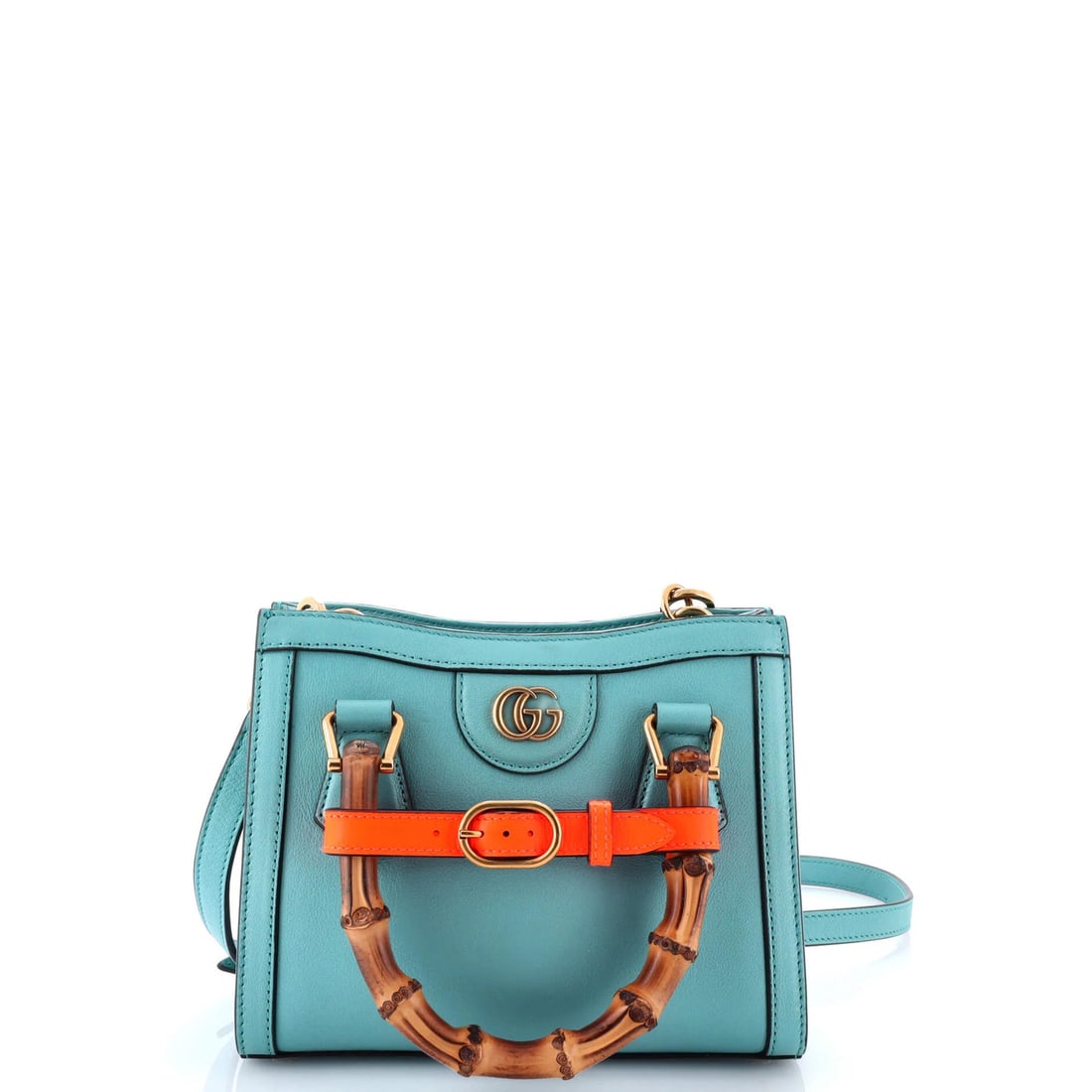 Mini Gucci Diana NM Bamboo Handle Tote Leather (1 of 5)