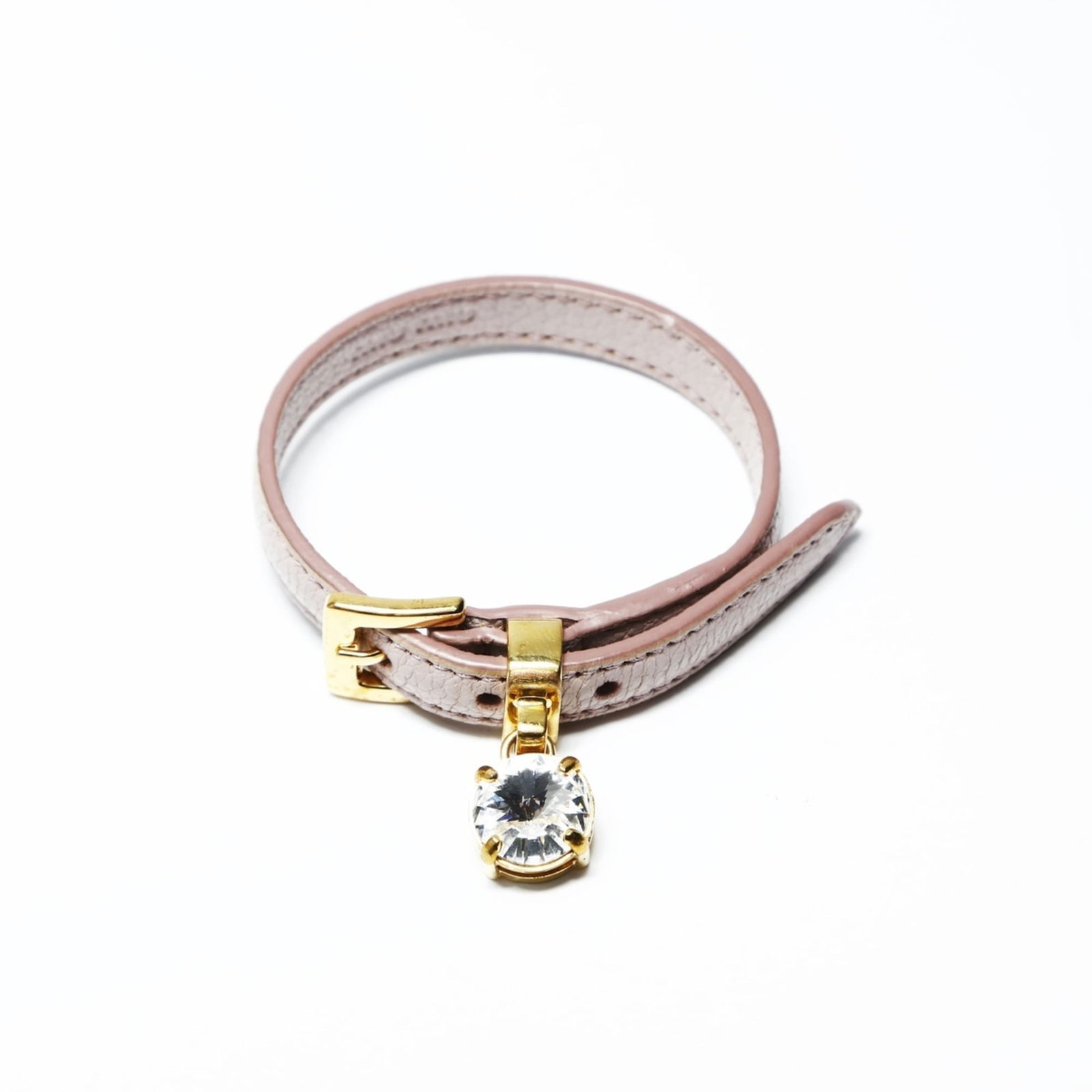 Leather Miu Charm Bracelet: Leather Miu Charm Bracelet This listing features Leather Miu Charm Bracelet. Item specifics are provided below. Item Specifics: Brand: Miu Miu Type: Charm Bracelet Gender: Women Material: Leather Colo