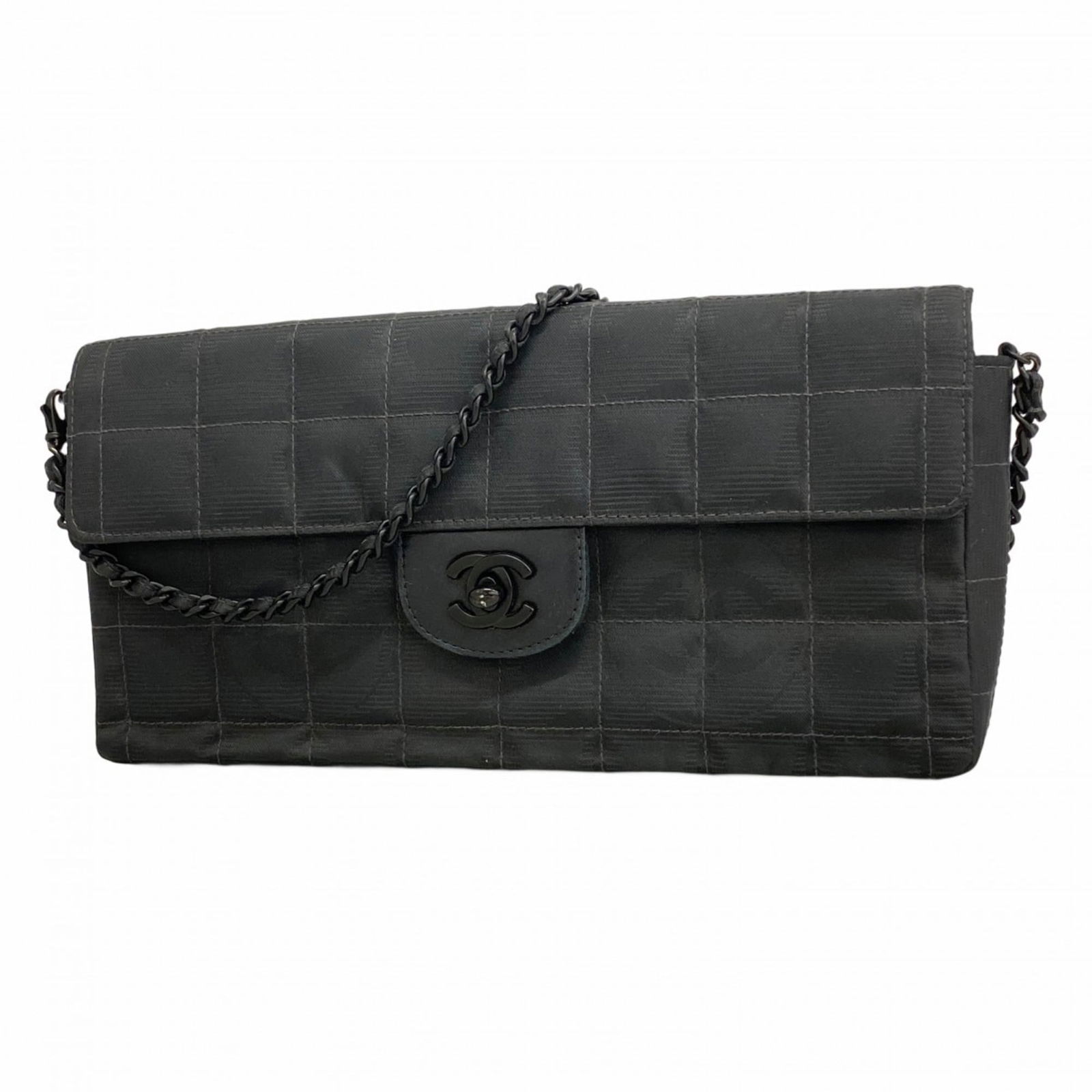Nylon Chanel Shoulder Bag: Nylon Chanel Shoulder Bag This listing features Nylon Chanel Shoulder Bag. Item specifics are provided below. Item Specifics: Brand: Chanel Type: Shoulder Bag Material: Nylon Color: Black Gender: Wome
