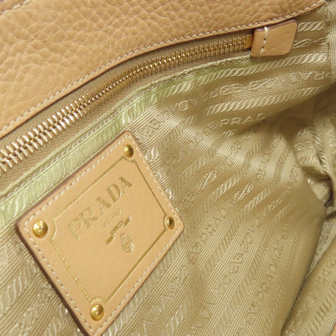 Leather PRADA logo Handbag - 11