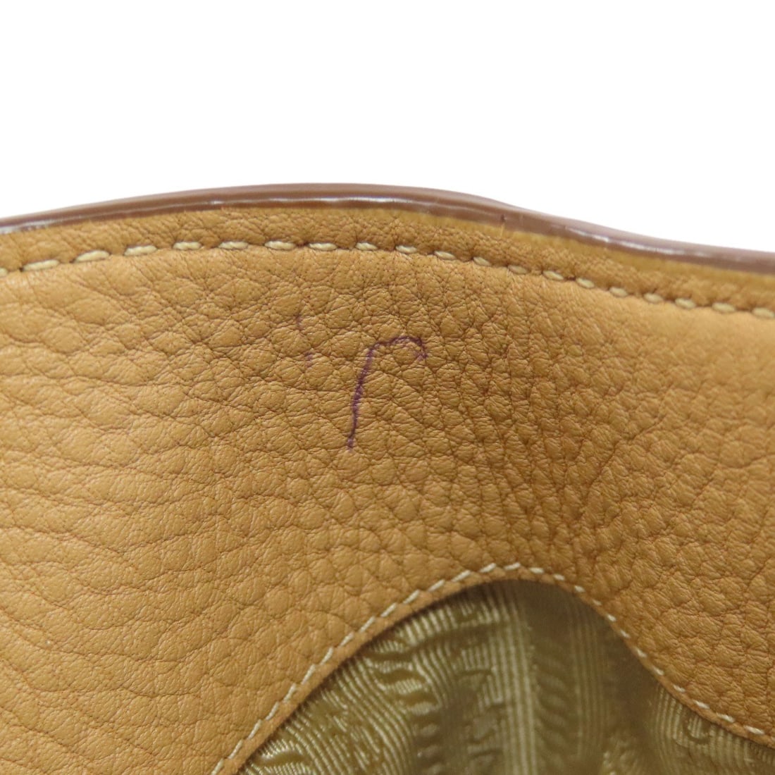 Leather PRADA logo Handbag - 13