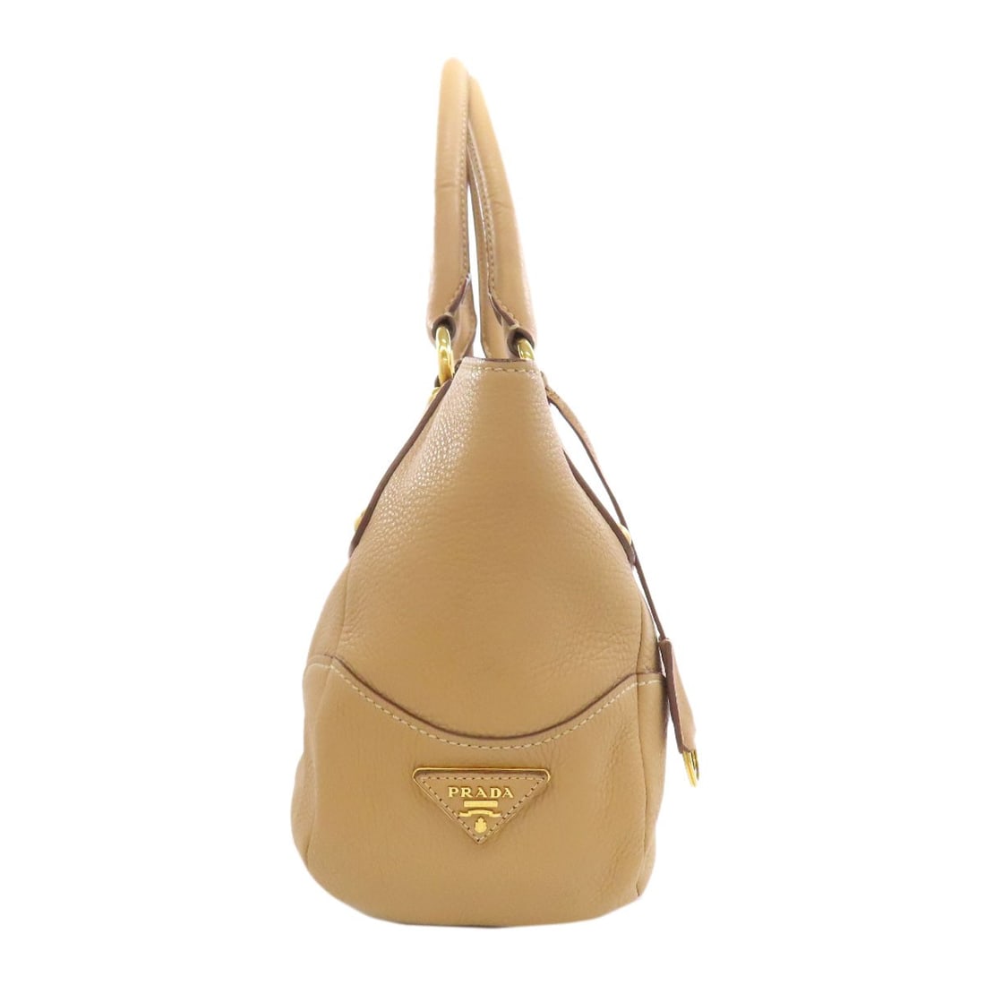 Leather PRADA logo Handbag - 3