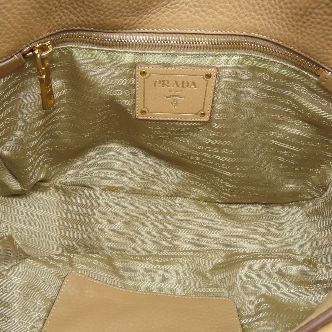 Leather PRADA logo Handbag - 5