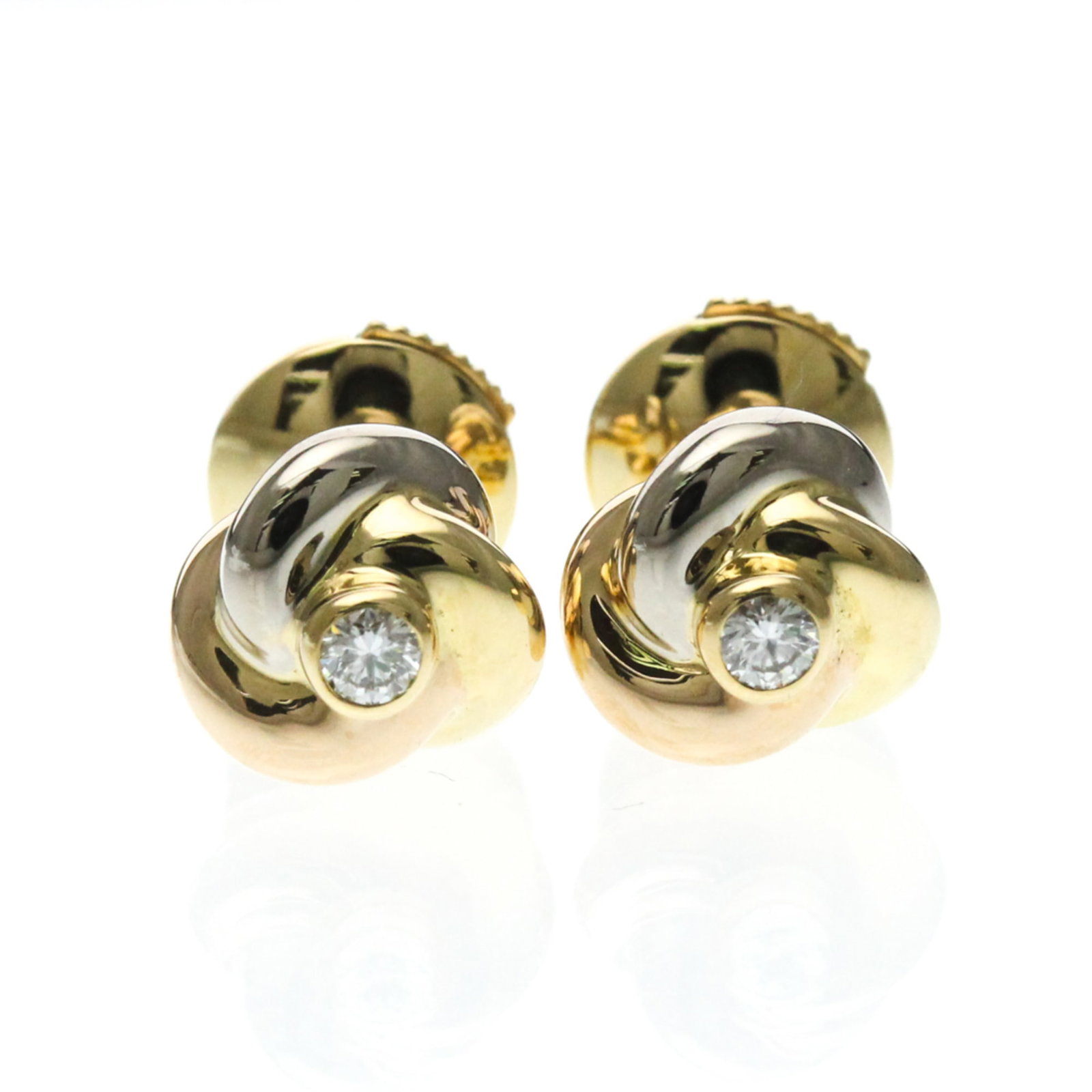 Yellow Gold (18K) - Cartier Stud Earrings Pink Gold (18K) - White Gold (18K): Yellow Gold (18K) - Cartier Stud Earrings Pink Gold (18K) - White Gold (18K) This listing features Yellow Gold (18K) - Cartier Stud Earrings Pink Gold (18K) - White Gold (18K). Item specifics are prov