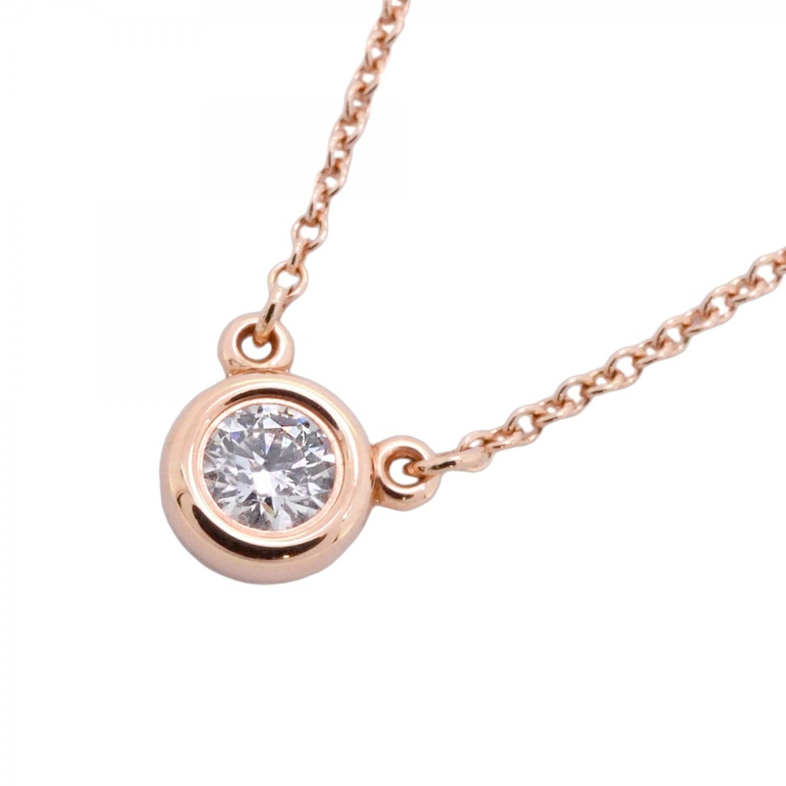 Women Tiffany Necklace By the Yard 1PD 18KPG Pink Gold with 0.17ct Diamond for: Women Tiffany Necklace By the Yard 1PD 18KPG Pink Gold with 0.17ct Diamond for This listing features Women Tiffany Necklace By the Yard 1PD 18KPG Pink Gold with 0.17ct Diamond for. Item specifics are