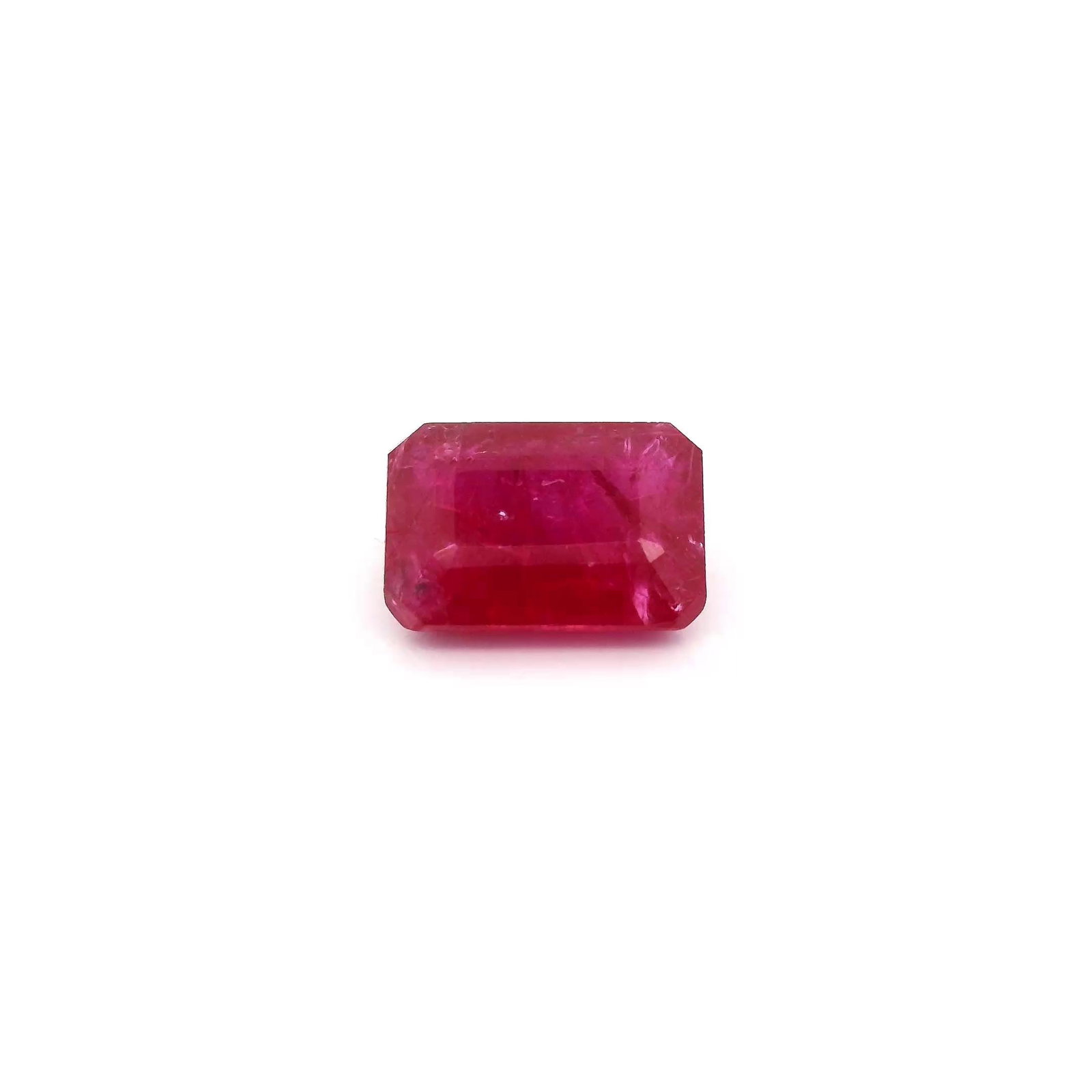 Loose Ruby Gemstone - GSI Octagonal 1.25ct Red MI (1 of 1)
