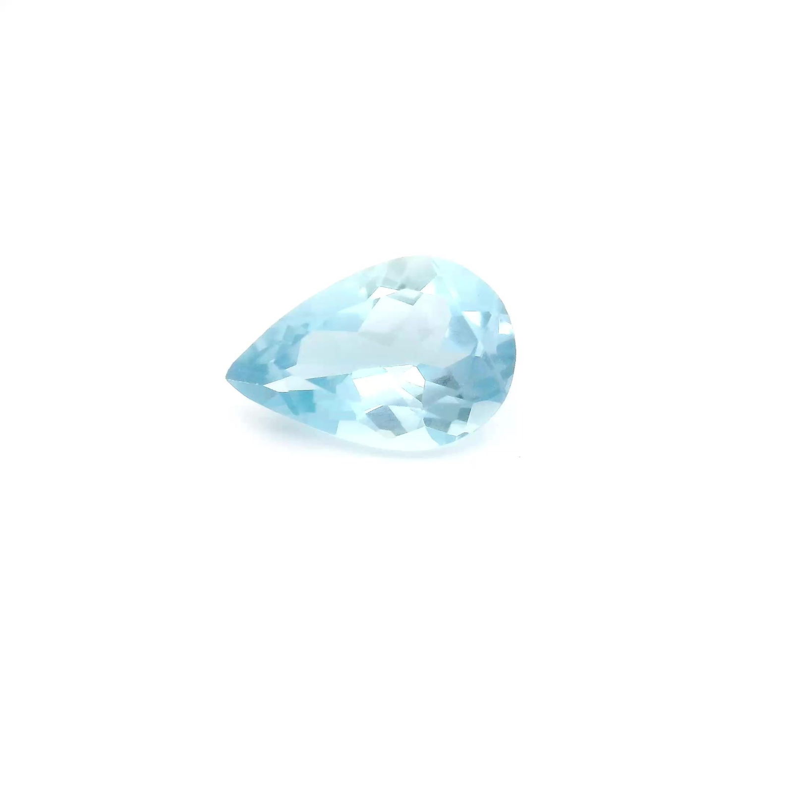 Loose Aquamarine Gemstone - GSI Pear 1.11ct Blue EC (1 of 1)