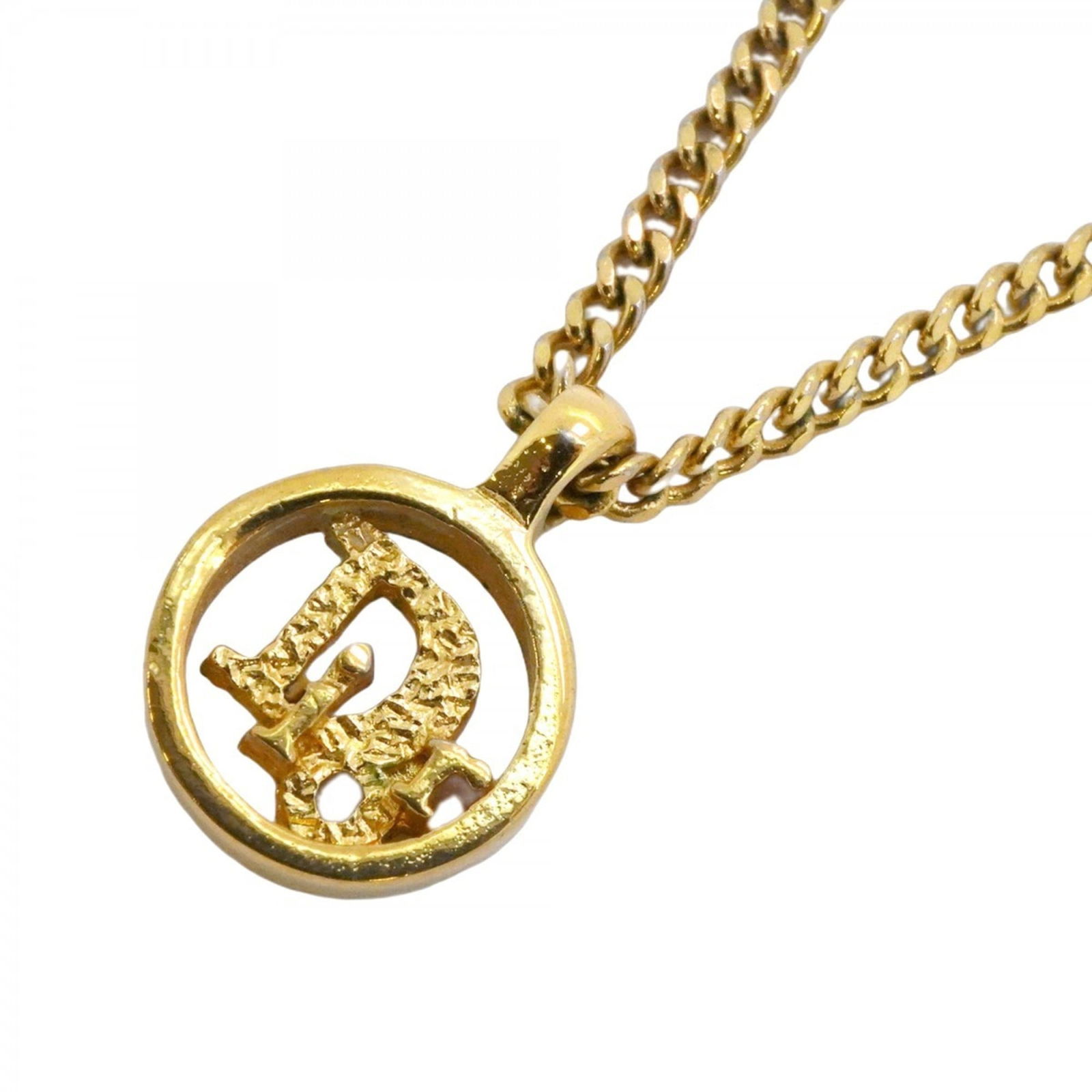 Women Christian Dior Necklace Circle GP Plated Gold for (1 of 6)