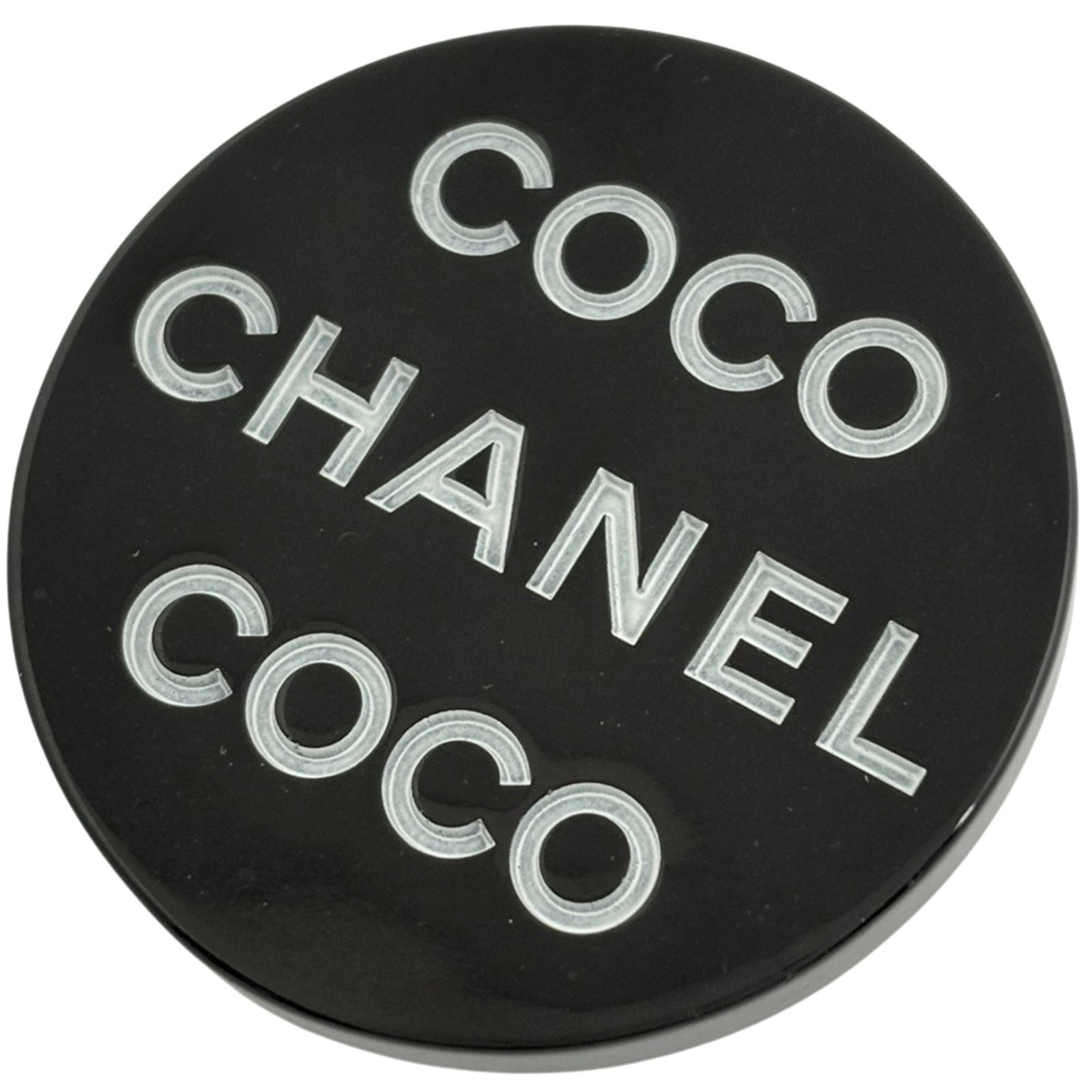 Plastic Chanel Pin Brooch (1 of 4)
