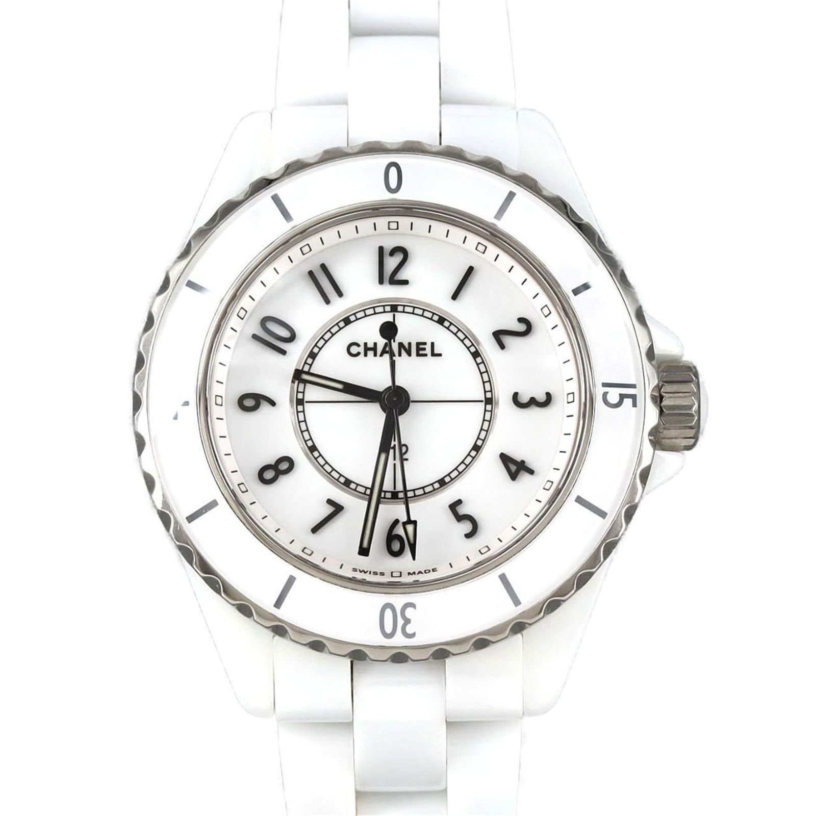 Wristwatch Chanel: Wristwatch Chanel This listing features Wristwatch Chanel. Item specifics are provided below. Item Specifics: Brand: Chanel Type: Wristwatch Gender: Women Material (Case): Ceramic Material (Band): Cer