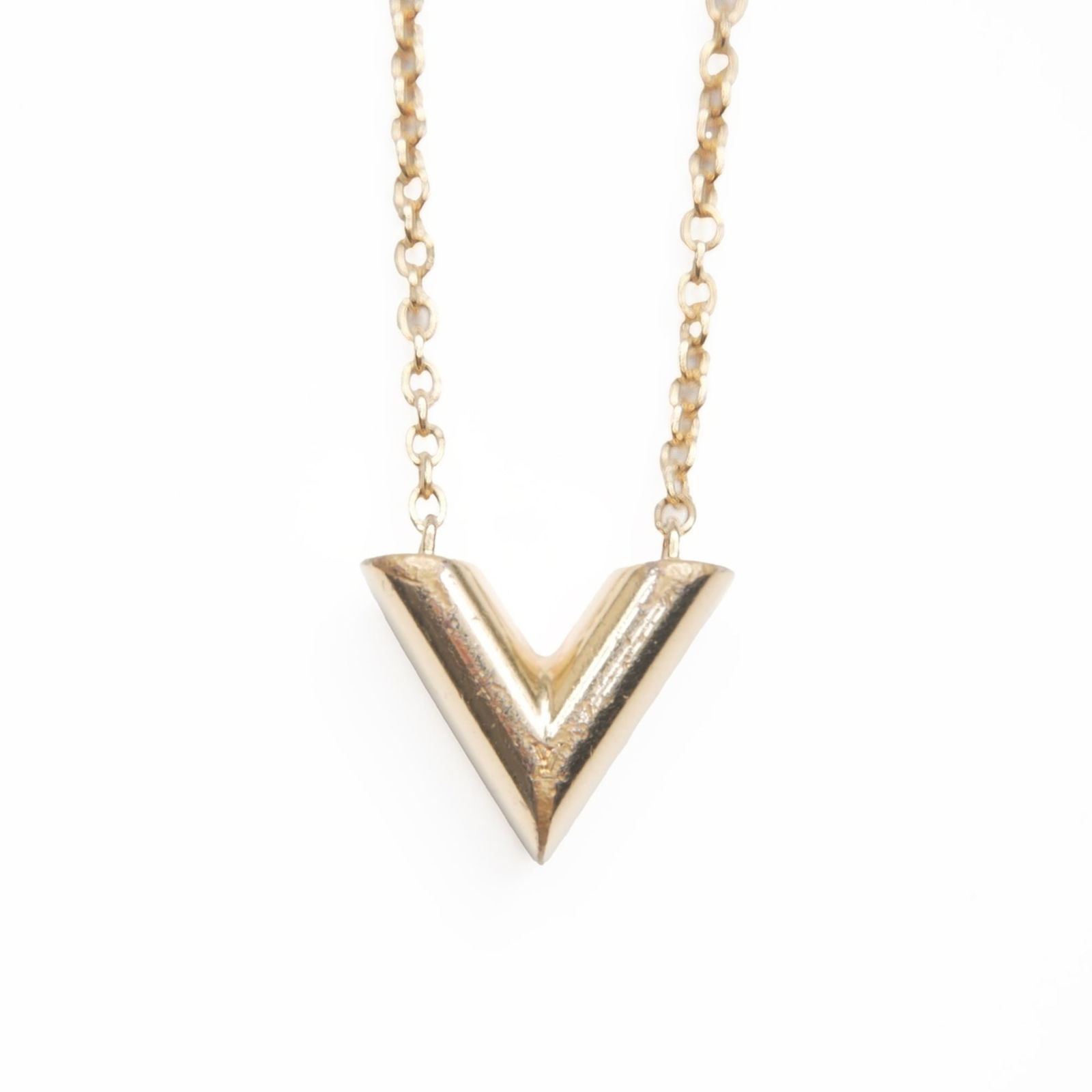 (2020) Louis Vuitton Essential V Necklace in Gold (1 of 9)
