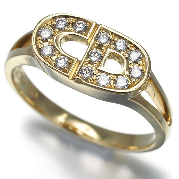 Gold Christian Dior Ring Diamond Cd Logo Us6-6.25 18K 750 Yellow: Gold Christian Dior Ring Diamond Cd Logo Us6-6.25 18K 750 Yellow This listing features Gold Christian Dior Ring Diamond Cd Logo Us6-6.25 18K 750 Yellow. Item specifics are provided below. Item Specifi