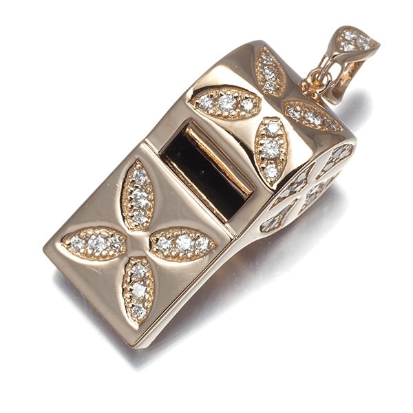 Gold Gem Castle Yukizaki Pendant Diamond 0.75Ct Yobiko 18K 750 Rose (1 of 5)