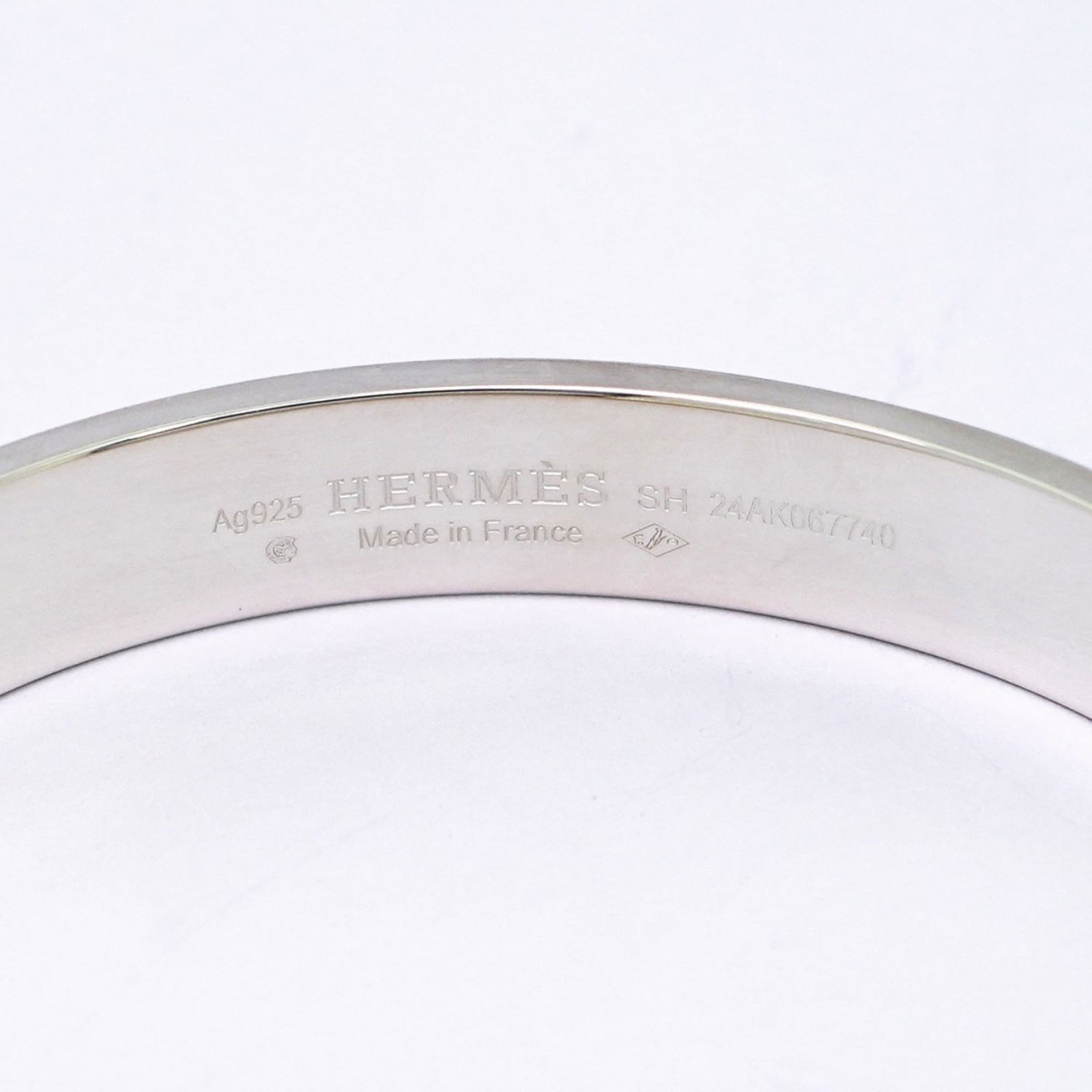 925 Hermes Bangle Silver - 5