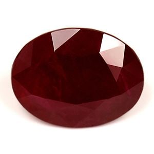 Loose Ruby Gemstone - GIA Oval 3.84ct Red SI (1 of 1)
