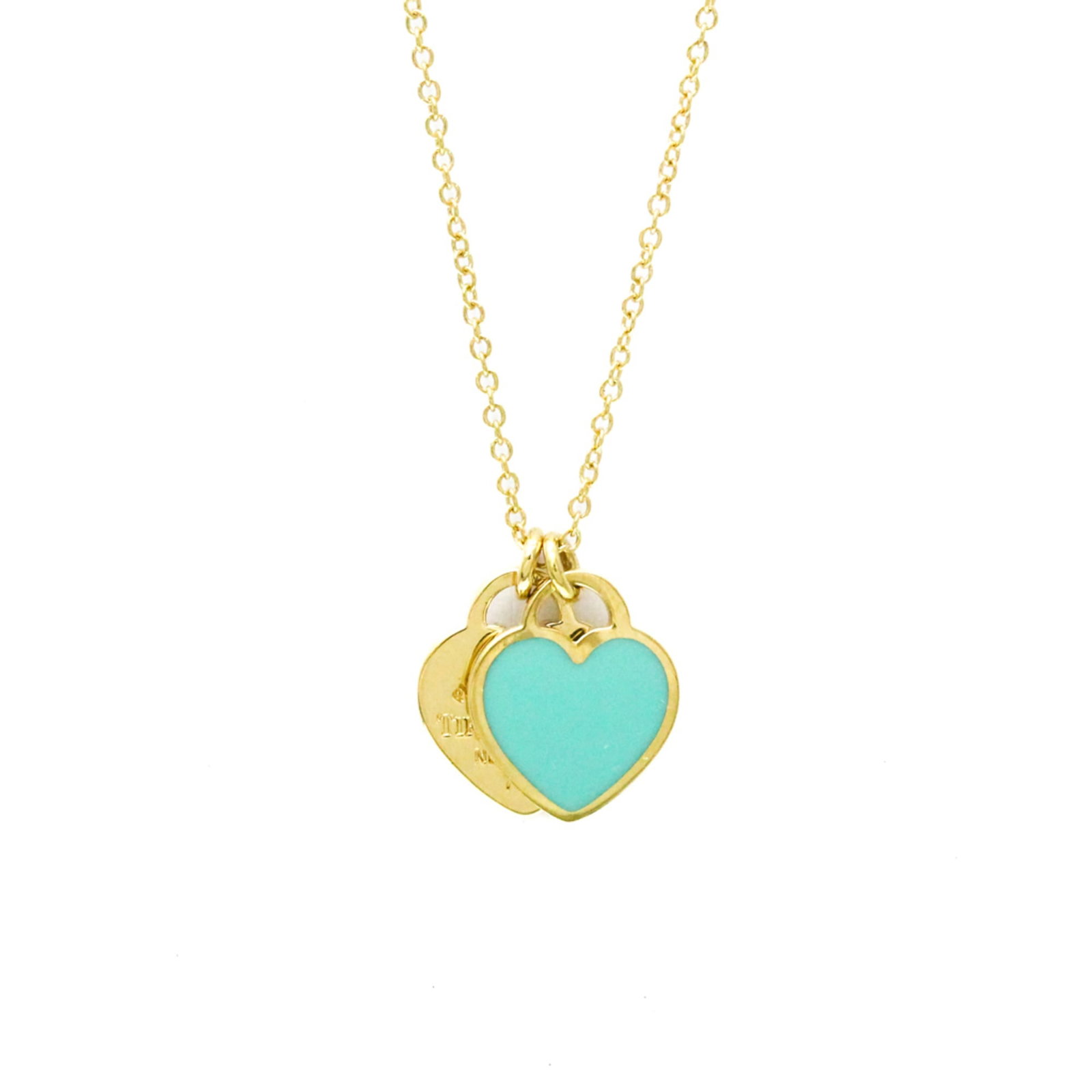Women Fashion Pendant Necklace (Gold) - Tiffany Return To Tiffany Double Heart Tag Necklace Yellow: Women Fashion Pendant Necklace (Gold) - Tiffany Return To Tiffany Double Heart Tag Necklace Yellow Gold (18K) No Stone Men This listing features Women Fashion Pendant Necklace (Gold) - Tiffany Return
