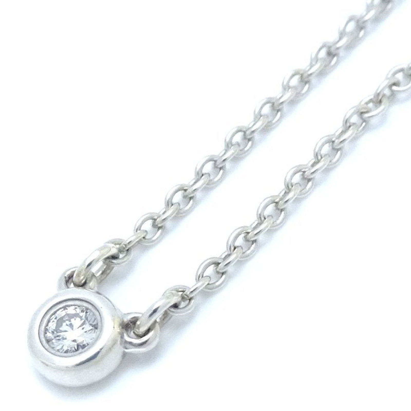 293002 - TIFFANY & Co. Tiffany By the Yard Necklace with 1 Diamond - Silver 925: 293002 - TIFFANY & Co. Tiffany By the Yard Necklace with 1 Diamond - Silver 925 This listing features 293002 - TIFFANY & Co. Tiffany By the Yard Necklace with 1 Diamond - Silver 925. Item specifics ar