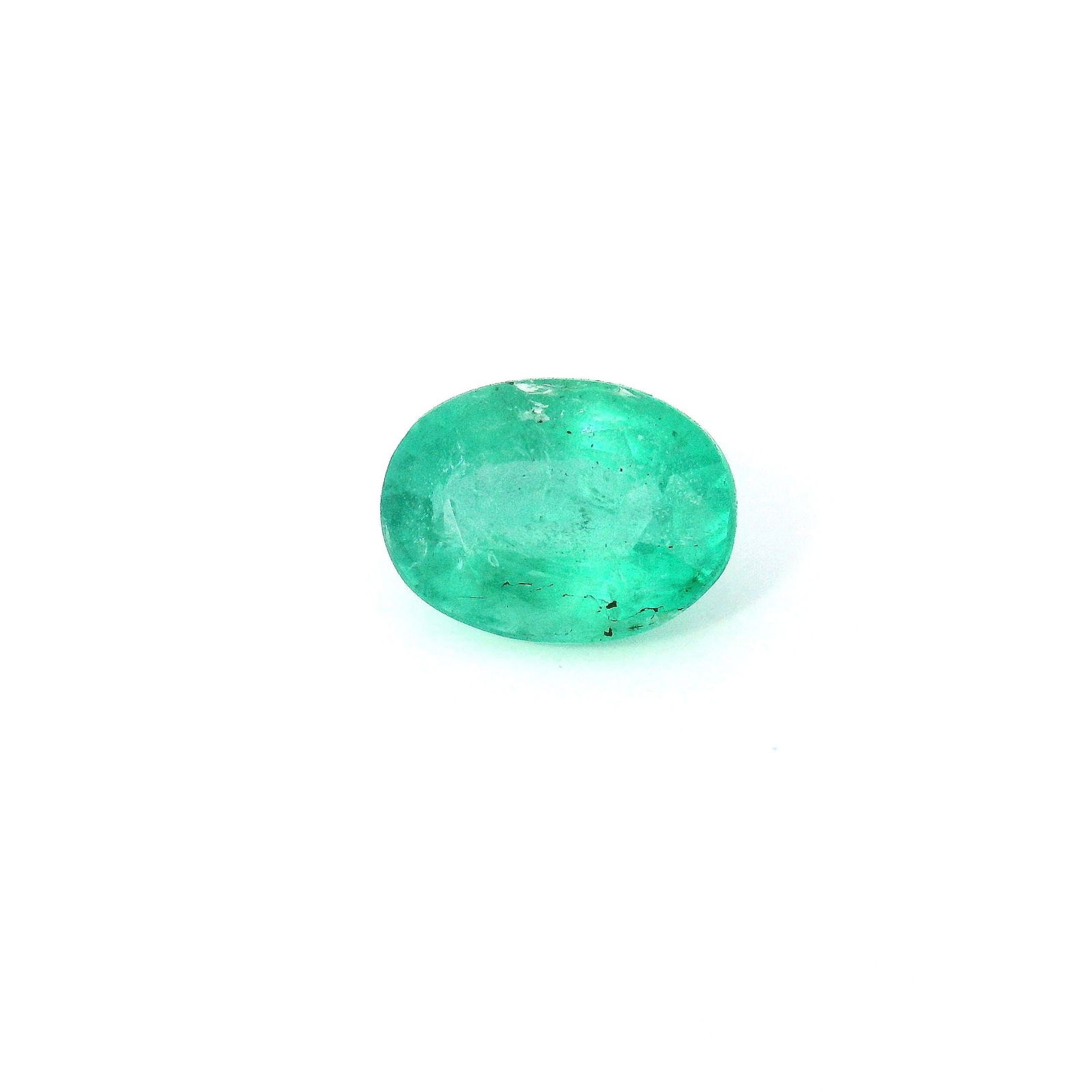 Loose Emerald Gemstone - GSI Oval 1.26ct Green MI (1 of 1)