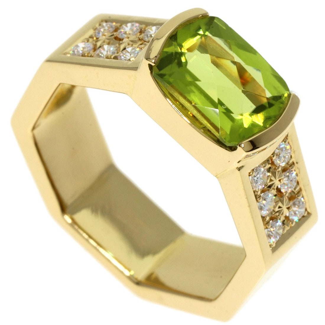 Gold TASAKI Peridot Diamond Ring K18 Yellow: Gold TASAKI Peridot Diamond Ring K18 Yellow This listing features Gold TASAKI Peridot Diamond Ring K18 Yellow. Item specifics are provided below. Item Specifics: Brand: TASAKI Style: Ring Material: K1