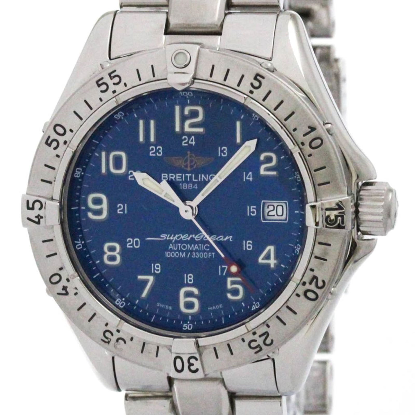 Wristwatch Breitling: Wristwatch Breitling This listing features Wristwatch Breitling. Item specifics are provided below. Item Specifics: Brand: Breitling Type: Wristwatch Style: Sport Gender: Men Material (Case): Stainles