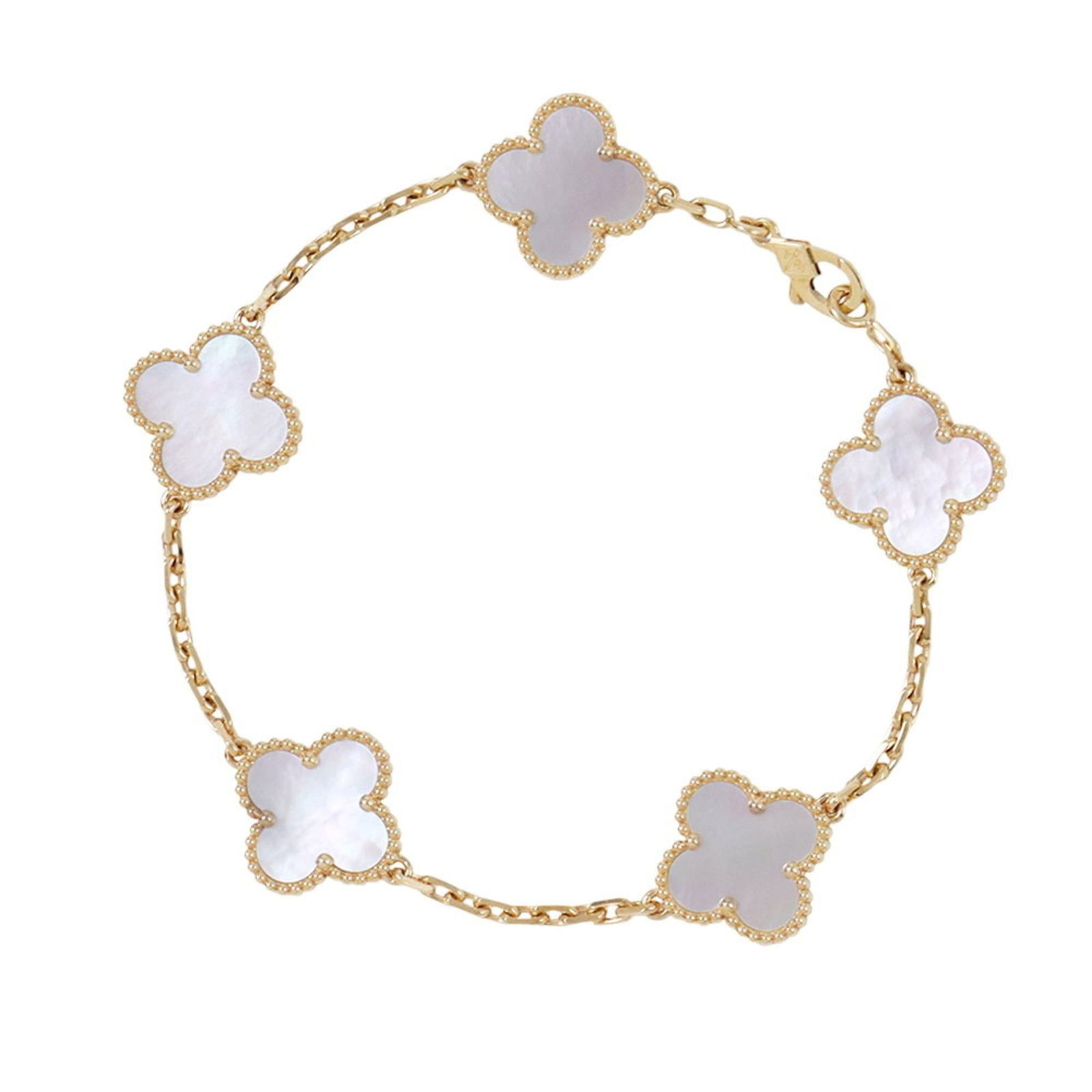 (18K) Van Cleef & Arpels Charm Bracelet Yellow Gold: (18K) Van Cleef & Arpels Charm Bracelet Yellow Gold This listing features (18K) Van Cleef & Arpels Charm Bracelet Yellow Gold. Item specifics are provided below. Item Specifics: Brand: Van Cleef & Arp