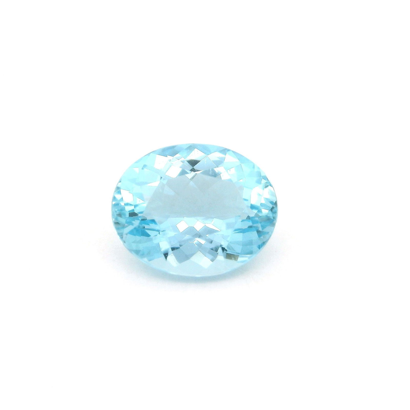 Loose Aquamarine Gemstone - Oval 3.11ct Blue EC (1 of 1)