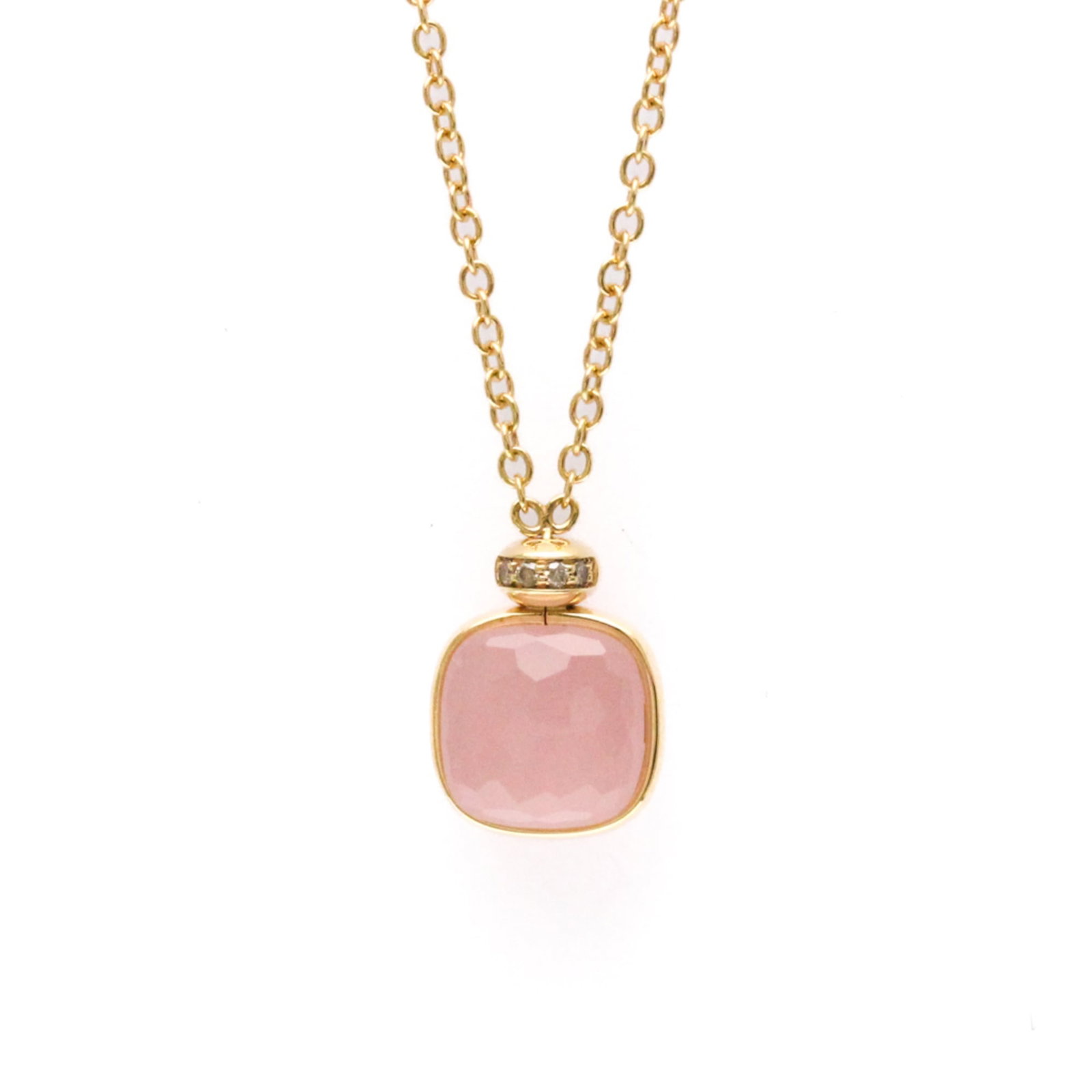 Men Fashion Pendant Necklace (Pink Gold) - Pomellato Nude Rose Quartz And Diamond Necklace Pink: Men Fashion Pendant Necklace (Pink Gold) - Pomellato Nude Rose Quartz And Diamond Necklace Pink Gold (18K) Diamond - Rose Quartz Women This listing features Men Fashion Pendant Necklace (Pink Gold) -