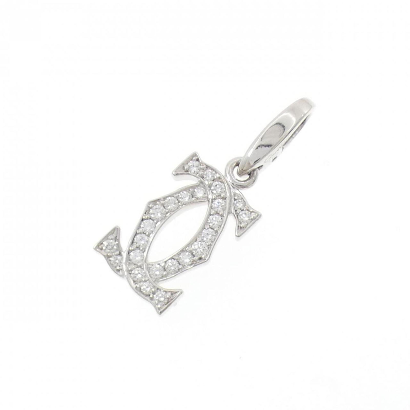 Pendant Cartier 2C: Pendant Cartier 2C This listing features Pendant Cartier 2C. Item specifics are provided below. Item Specifics: Brand: Cartier Necklace Type: Pendant Gender: Women Material: White Gold (18K) Stone: Di