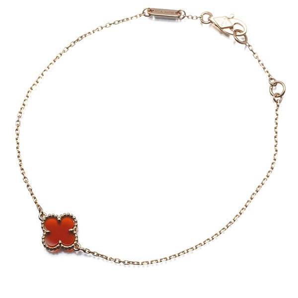Gold/ Van Cleef & Arpels Bracelet Carnelian Sweet Alhambra 18K 750 Rose: Gold/ Van Cleef & Arpels Bracelet Carnelian Sweet Alhambra 18K 750 Rose This listing features Gold/ Van Cleef & Arpels Bracelet Carnelian Sweet Alhambra 18K 750 Rose. Item specifics are provided below