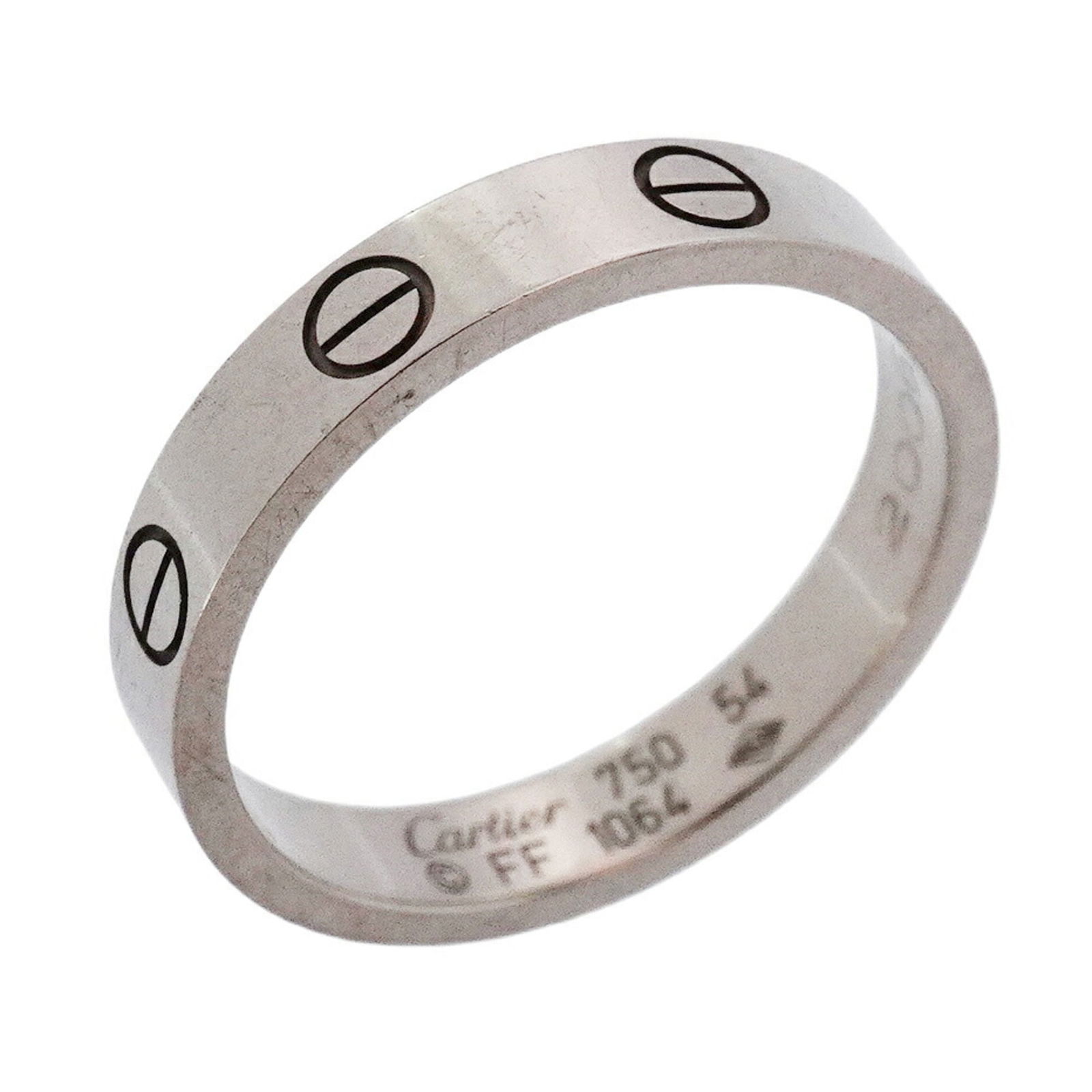 (18K) Cartier Band Ring White Gold: (18K) Cartier Band Ring White Gold This listing features (18K) Cartier Band Ring White Gold. Item specifics are provided below. Item Specifics: Brand: Cartier Type: Band Ring Gender: Women Material: W