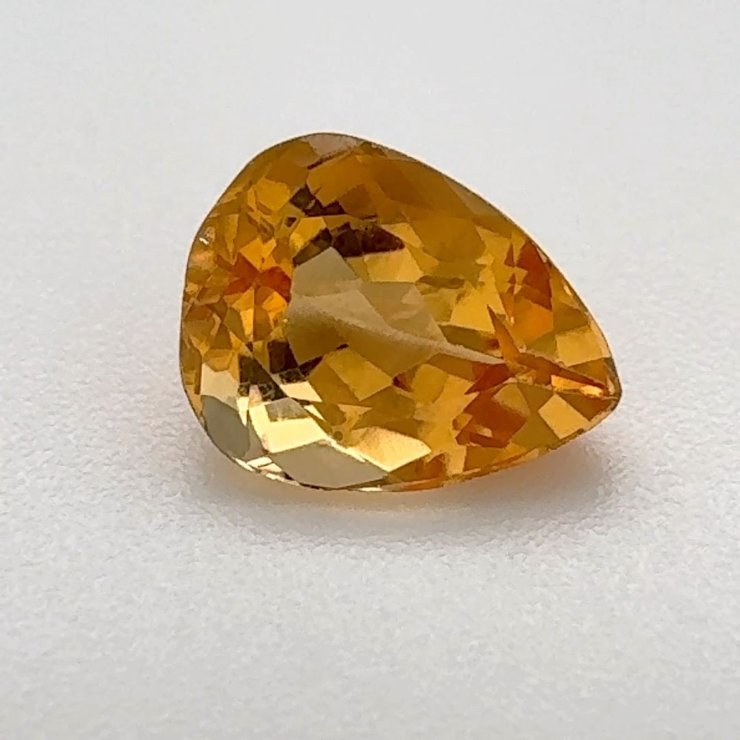 Loose Topaz Gemstone - Pear 1.315ct Orange EC (1 of 1)