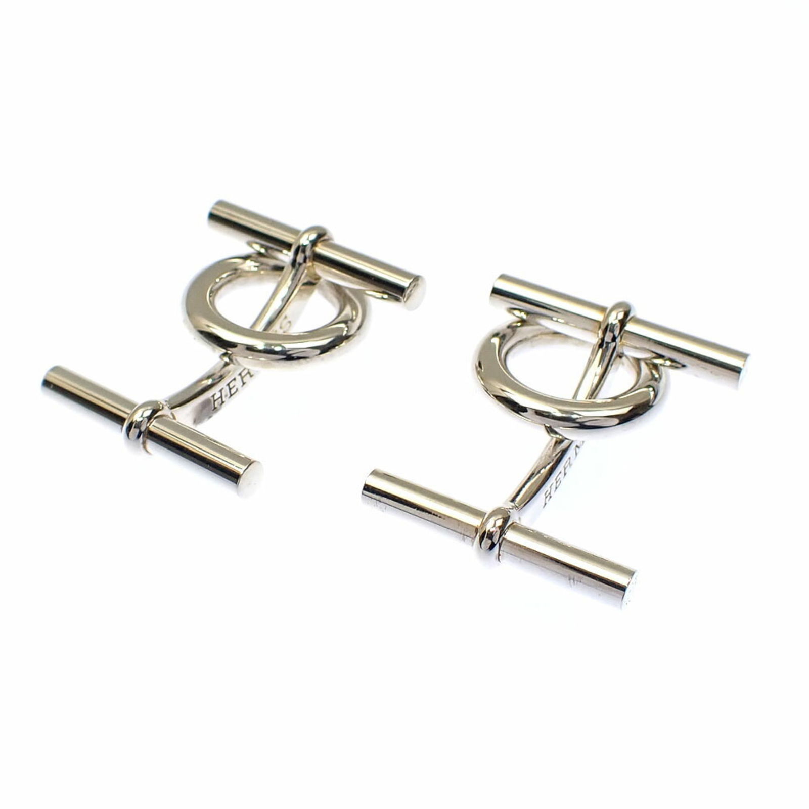 925 Hermes Cufflinks Silver - 5