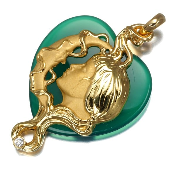 Yg Carrera Y Carrera Pendant Agate Diamond Heart Moon Textured 18K: Yg Carrera Y Carrera Pendant Agate Diamond Heart Moon Textured 18K This listing features Yg Carrera Y Carrera Pendant Agate Diamond Heart Moon Textured 18K. Item specifics are provided below. Item Spe