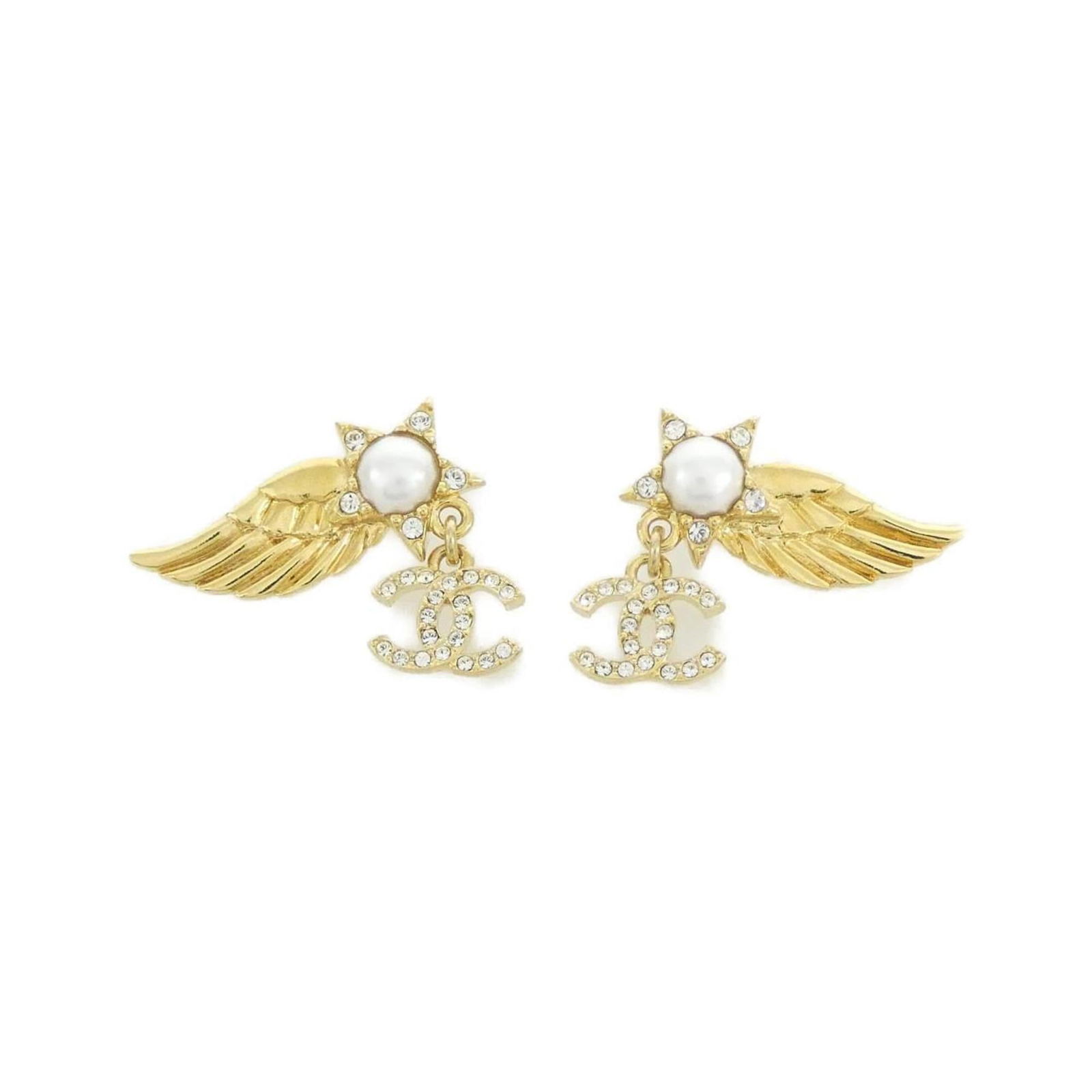 Earrings Chanel Stud: Earrings Chanel Stud This listing features Earrings Chanel Stud. Item specifics are provided below. Item Specifics: Brand: Chanel Type: Stud Earrings Gender: Women Color: Gold, White Size (Hxwxd): 25.