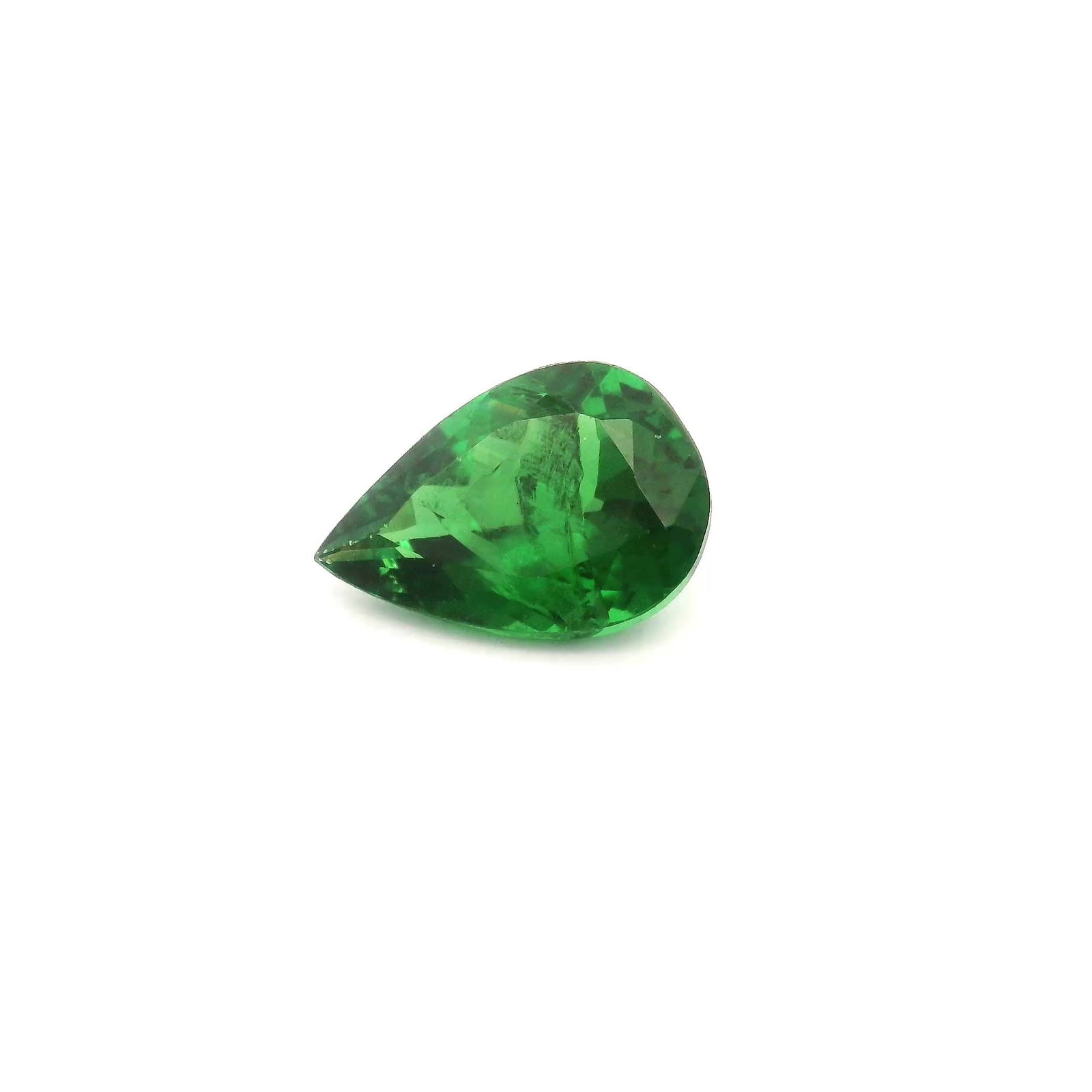 Loose Garnet Gemstone - Pear 1.51ct Green SI: Loose Garnet Gemstone - Pear 1.51ct Green SI This listing features Loose Garnet Gemstone - Pear 1.51ct Green SI. Item specifics are provided below. Item Specifics: Type: Garnet Carat: 1.51 Cut: Facete