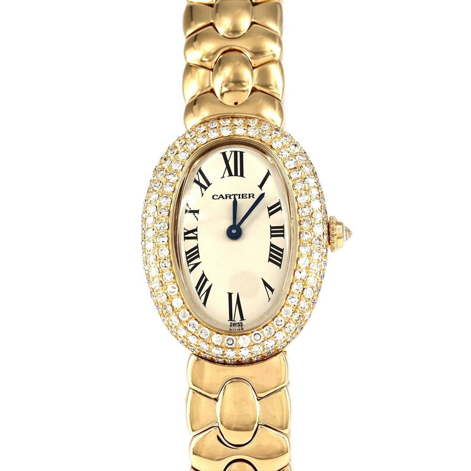 Wristwatch Cartier: Wristwatch Cartier This listing features Wristwatch Cartier. Item specifics are provided below. Item Specifics: Brand: Cartier Type: Wristwatch Gender: Women Material (Case): Yellow Gold Material (Ban