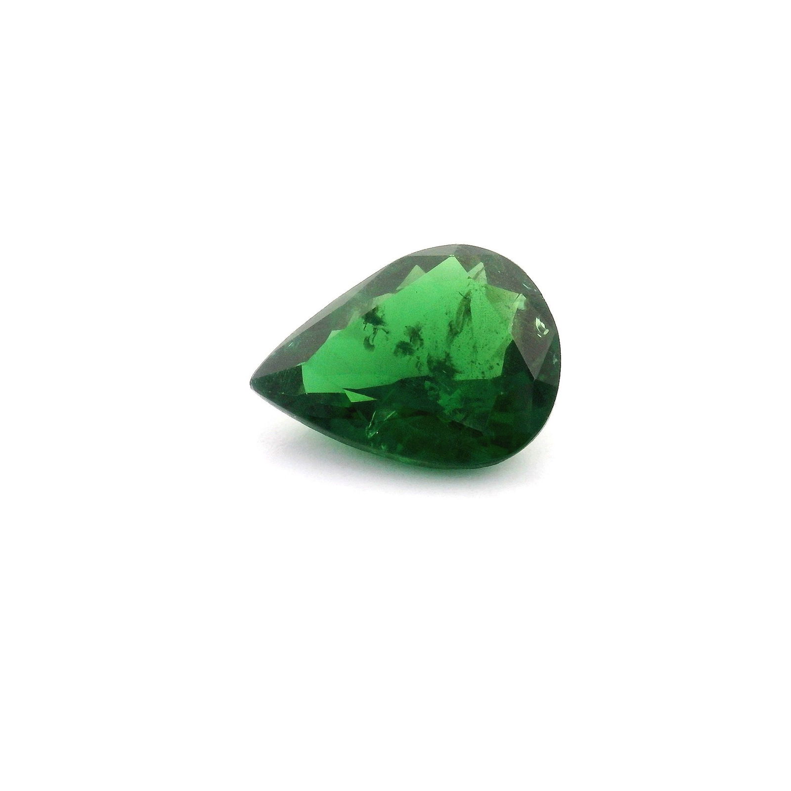 Loose Garnet Gemstone - Pear 1.65ct Green SI: Loose Garnet Gemstone - Pear 1.65ct Green SI This listing features Loose Garnet Gemstone - Pear 1.65ct Green SI. Item specifics are provided below. Item Specifics: Type: Garnet Carat: 1.65 Cut: Facete