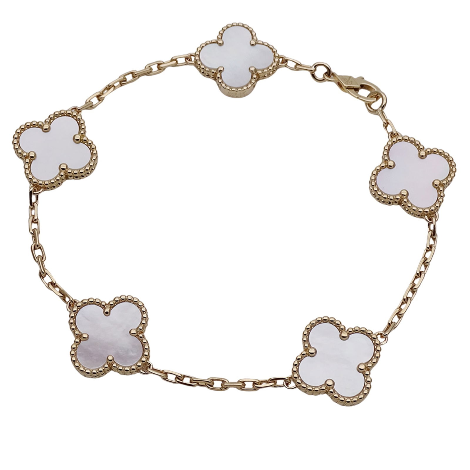 (18K) Van Cleef & Arpels Charm Bracelet Yellow Gold: (18K) Van Cleef & Arpels Charm Bracelet Yellow Gold This listing features (18K) Van Cleef & Arpels Charm Bracelet Yellow Gold. Item specifics are provided below. Item Specifics: Brand: Van Cleef & Arp