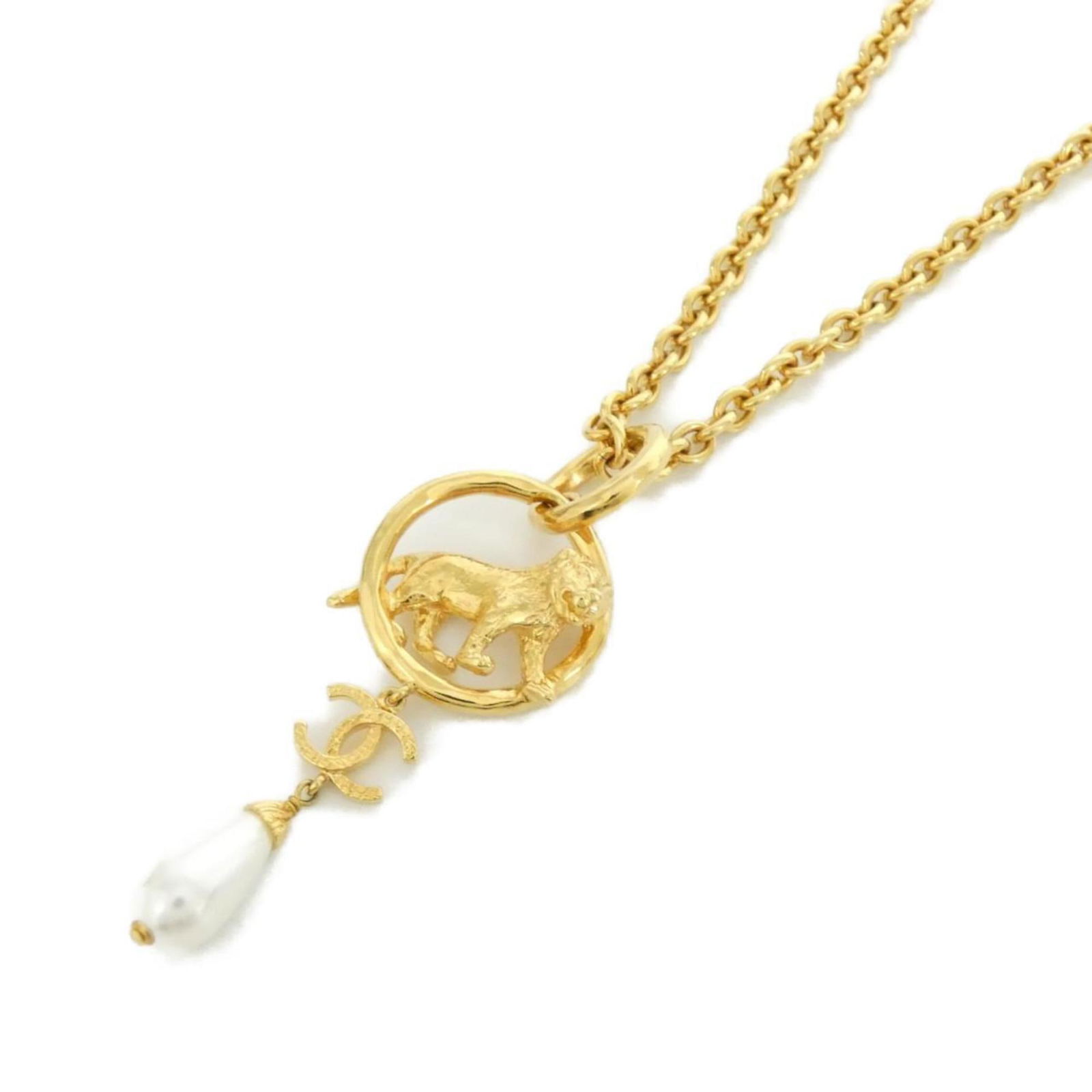 Necklace Chanel AB8771: Necklace Chanel AB8771 This listing features Necklace Chanel AB8771. Item specifics are provided below. Item Specifics: Brand: Chanel Necklace Type: Necklace Gender: Women Color: Gold, White Neck