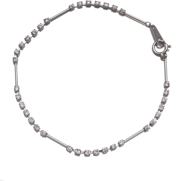 Gold Bracelet Diamond 1.00Ct 18K 750 White: Gold Bracelet Diamond 1.00Ct 18K 750 White This listing features Gold Bracelet Diamond 1.00Ct 18K 750 White. Item specifics are provided below. Item Specifics: Metal: White Gold Metal Purity: 18k