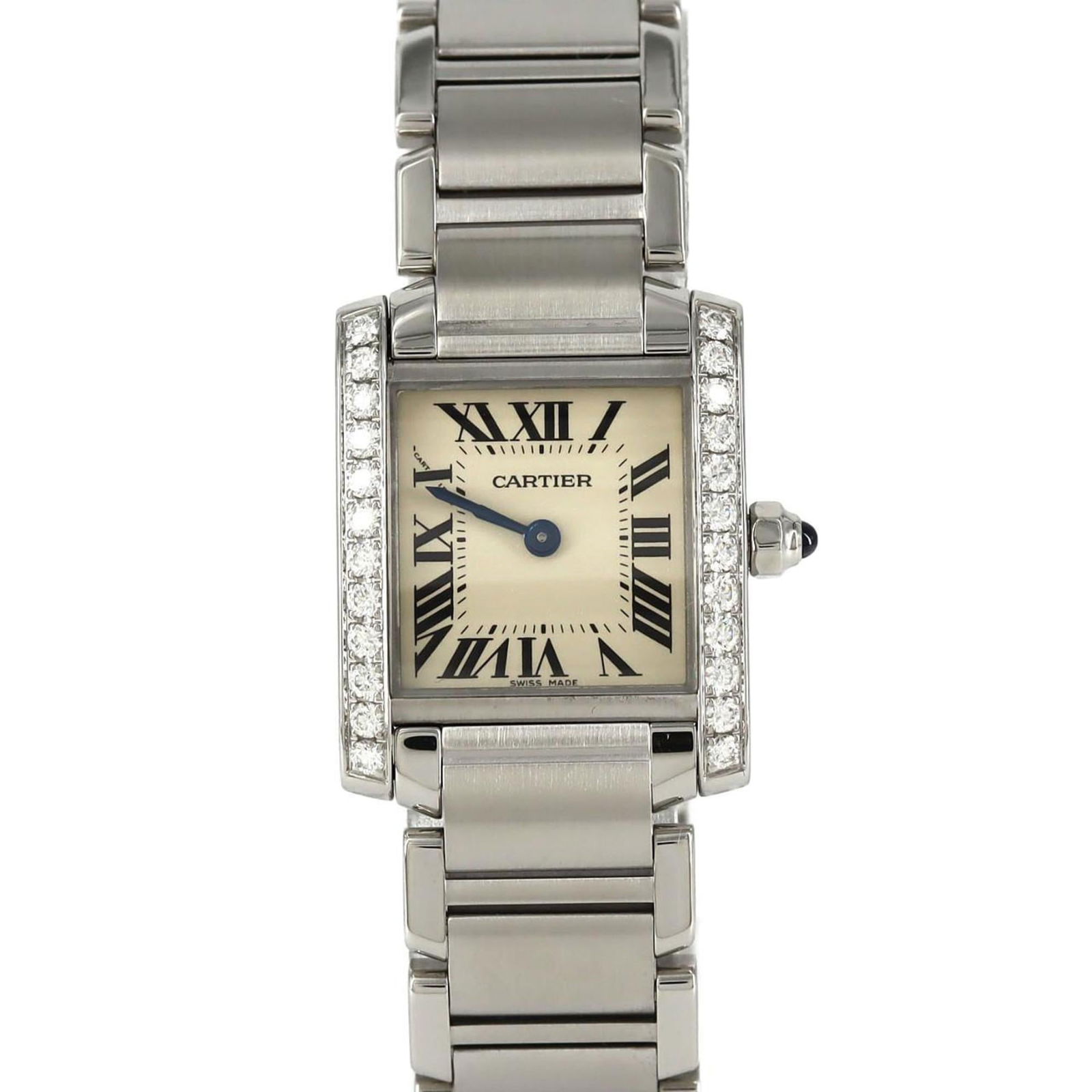 Wristwatch Cartier: Wristwatch Cartier This listing features Wristwatch Cartier. Item specifics are provided below. Item Specifics: Brand: Cartier Type: Wristwatch Gender: Women Material (Case): Stainless Steel Material