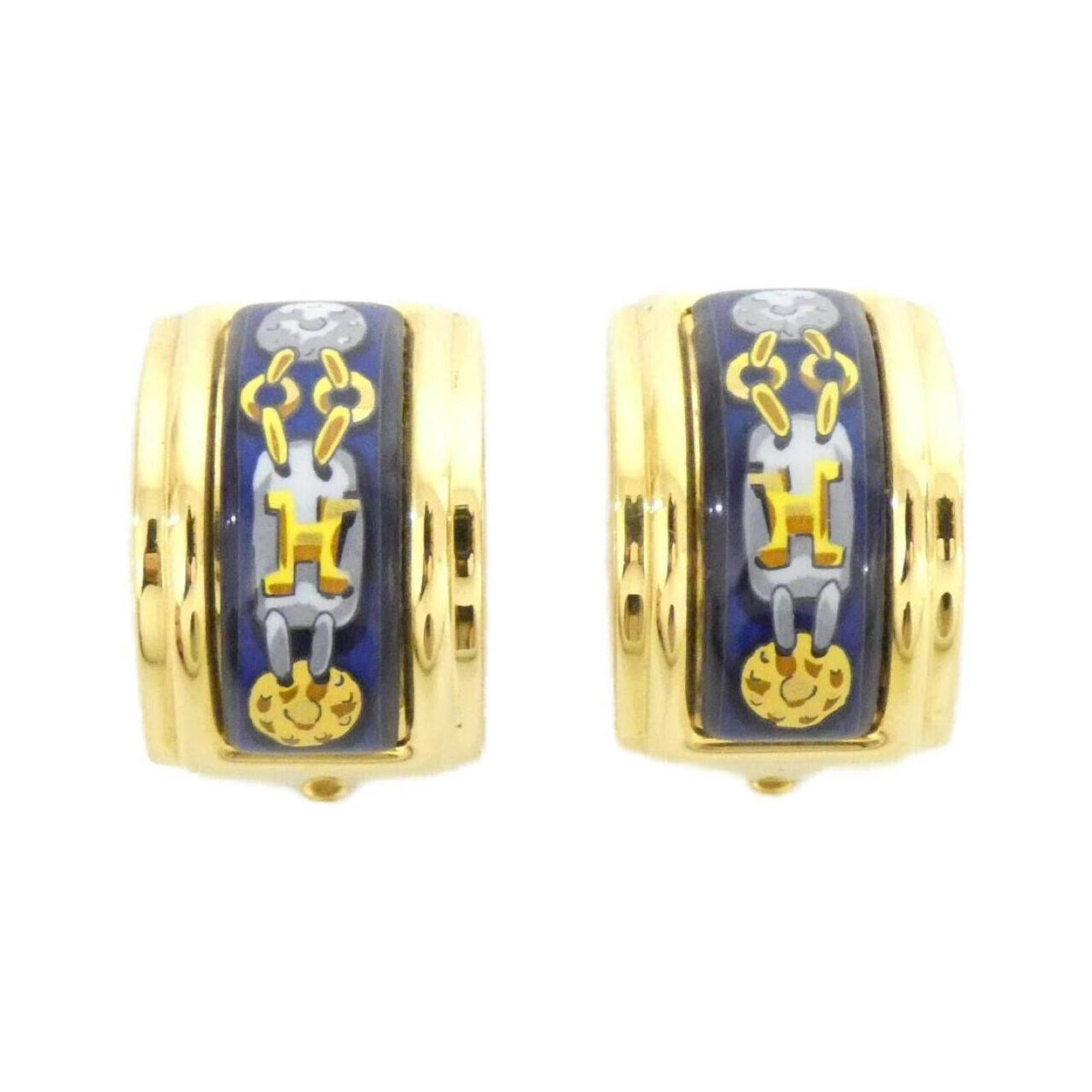 Earrings Hermes Clip: Earrings Hermes Clip This listing features Earrings Hermes Clip. Item specifics are provided below. Item Specifics: Brand: Hermes Type: Clip Earrings Gender: Women Color: Blue, Gold Size (Hxwxd):
