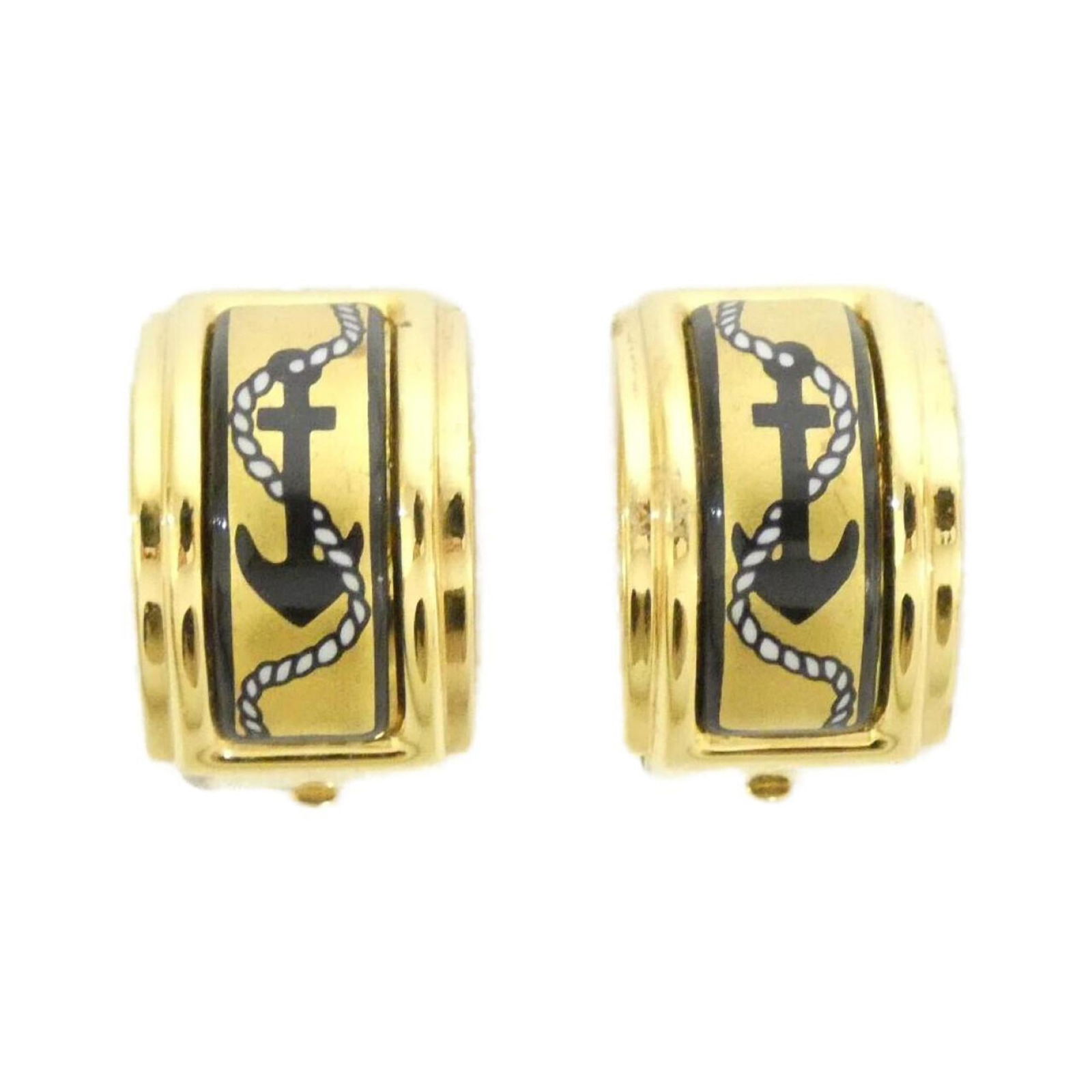 Earrings Hermes Clip: Earrings Hermes Clip This listing features Earrings Hermes Clip. Item specifics are provided below. Item Specifics: Brand: Hermes Type: Clip Earrings Gender: Women Color: Black, Gold Size (Hxwxd):