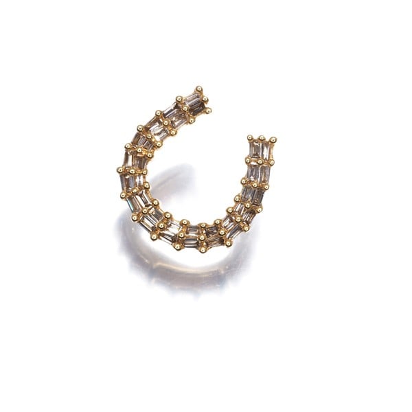 Gold Diamond 0.15Ct Horseshoe Tapered-Cut Pendant 18K 750 Yellow: Gold Diamond 0.15Ct Horseshoe Tapered-Cut Pendant 18K 750 Yellow This listing features Gold Diamond 0.15Ct Horseshoe Tapered-Cut Pendant 18K 750 Yellow. Item specifics are provided below. Item Specifi